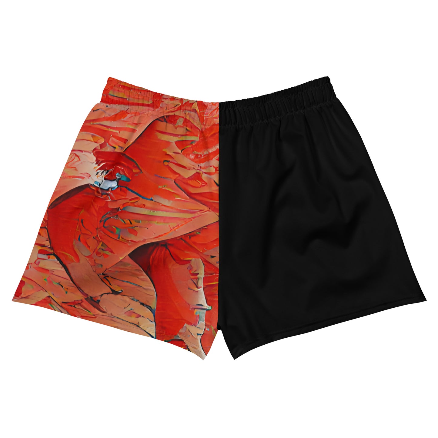 Half Black Half Hónghǎi - Womens Athletic Shorts - iSAW Company