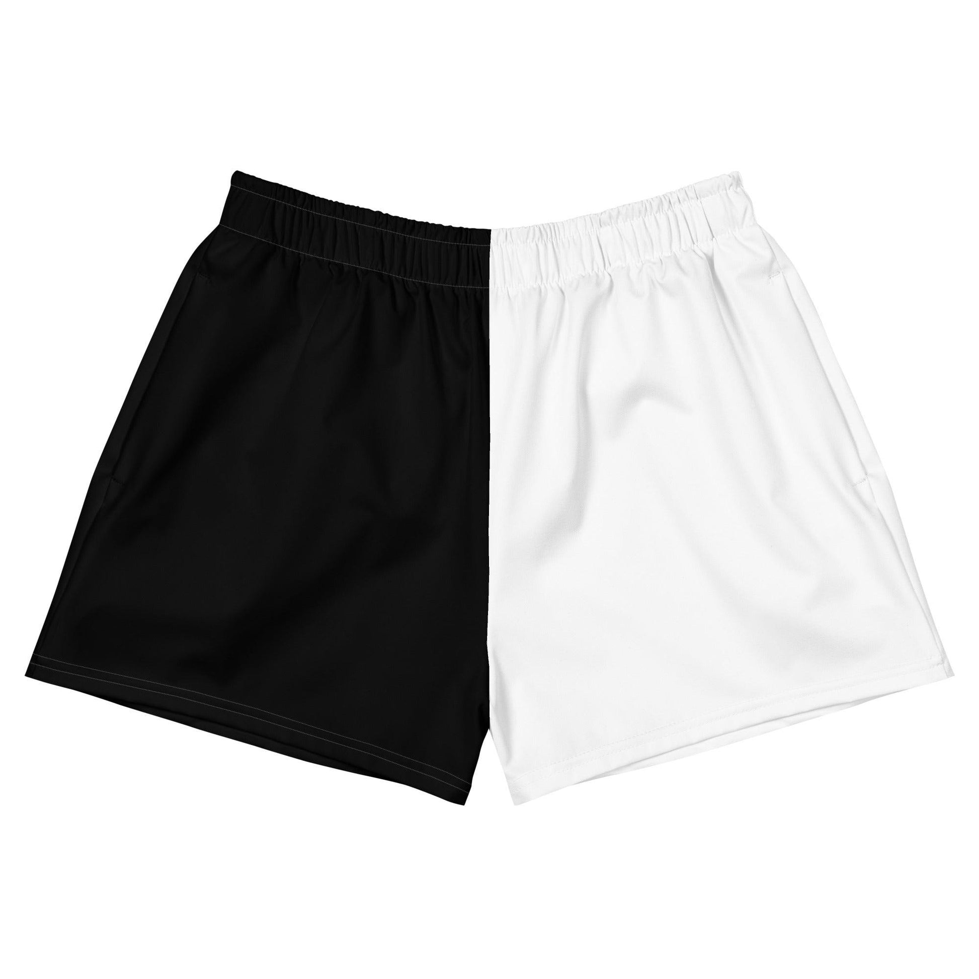 Half Black Half White - Womens Athletic Shorts - iSAW Company