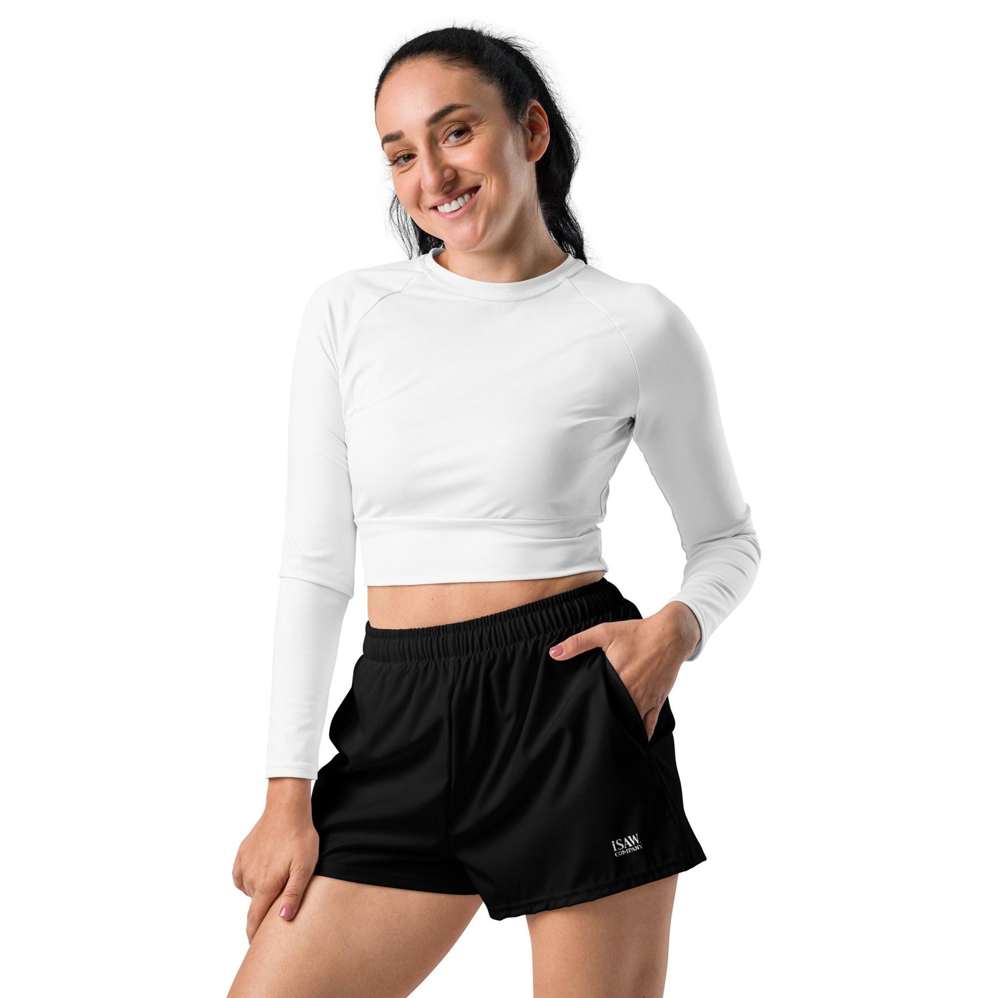 iSAW Womens Black Athletic Shorts - iSAW Company