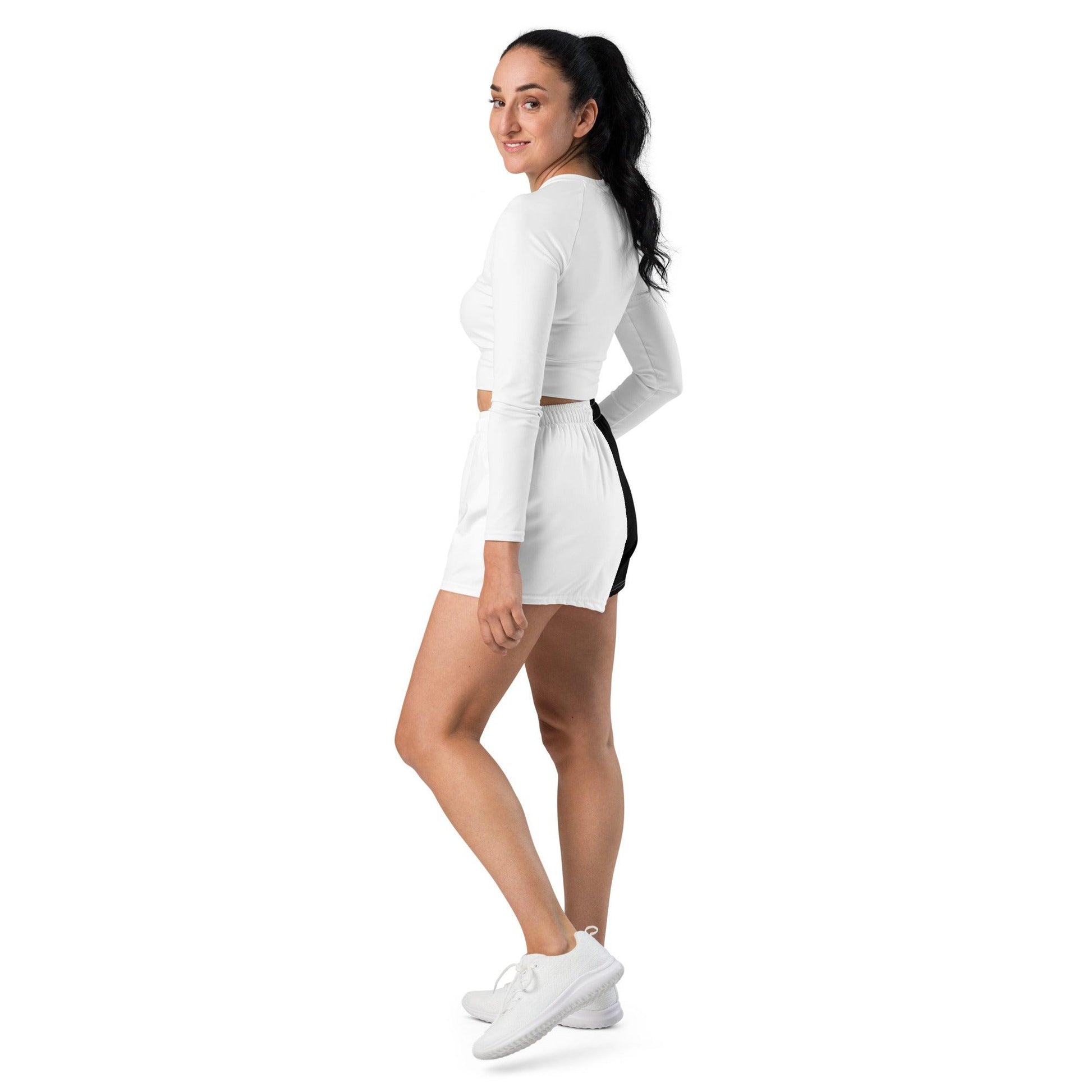 Half Black Half White - Womens Athletic Shorts - iSAW Company