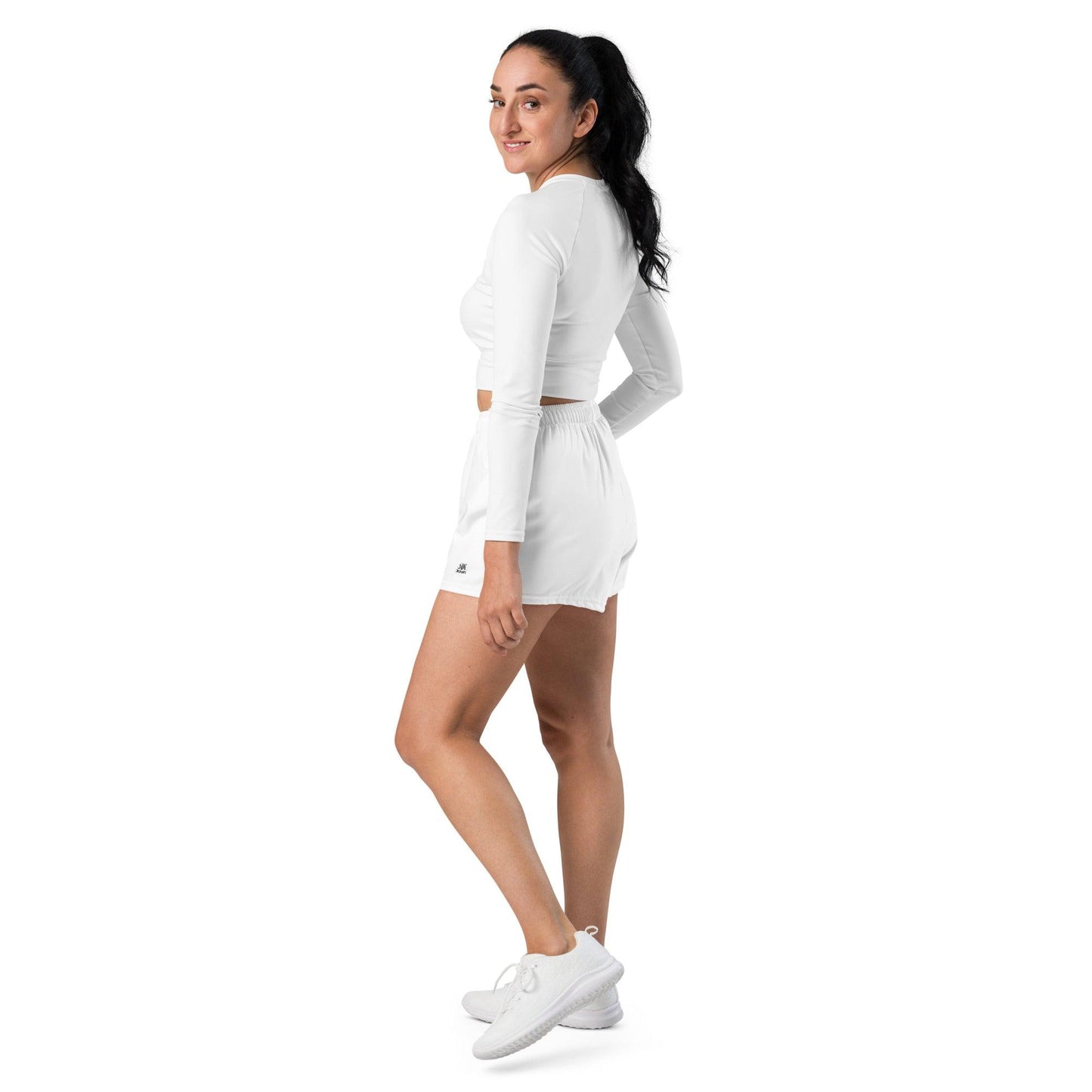 iSAW Womens White Athletic Shorts - iSAW Company