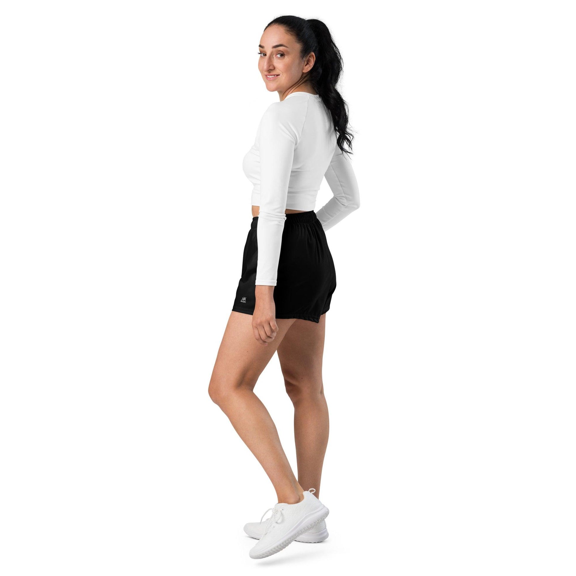 iSAW Womens Black Athletic Shorts - iSAW Company