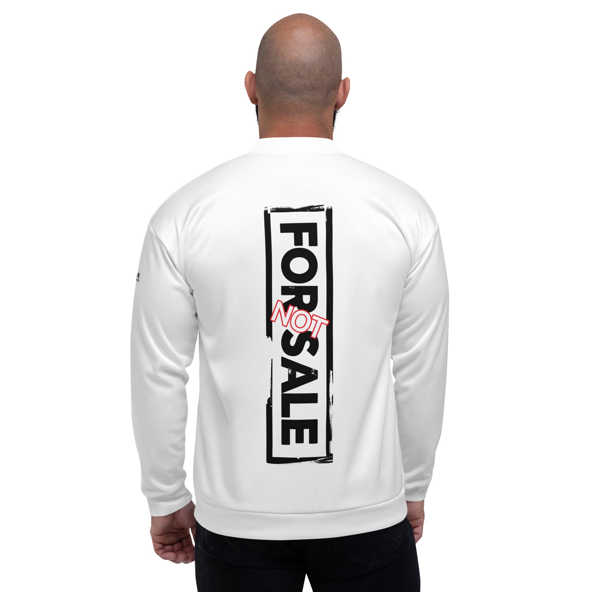 Not For Sale Black Stamp - Unisex Bomber Jacket - iSAW Company