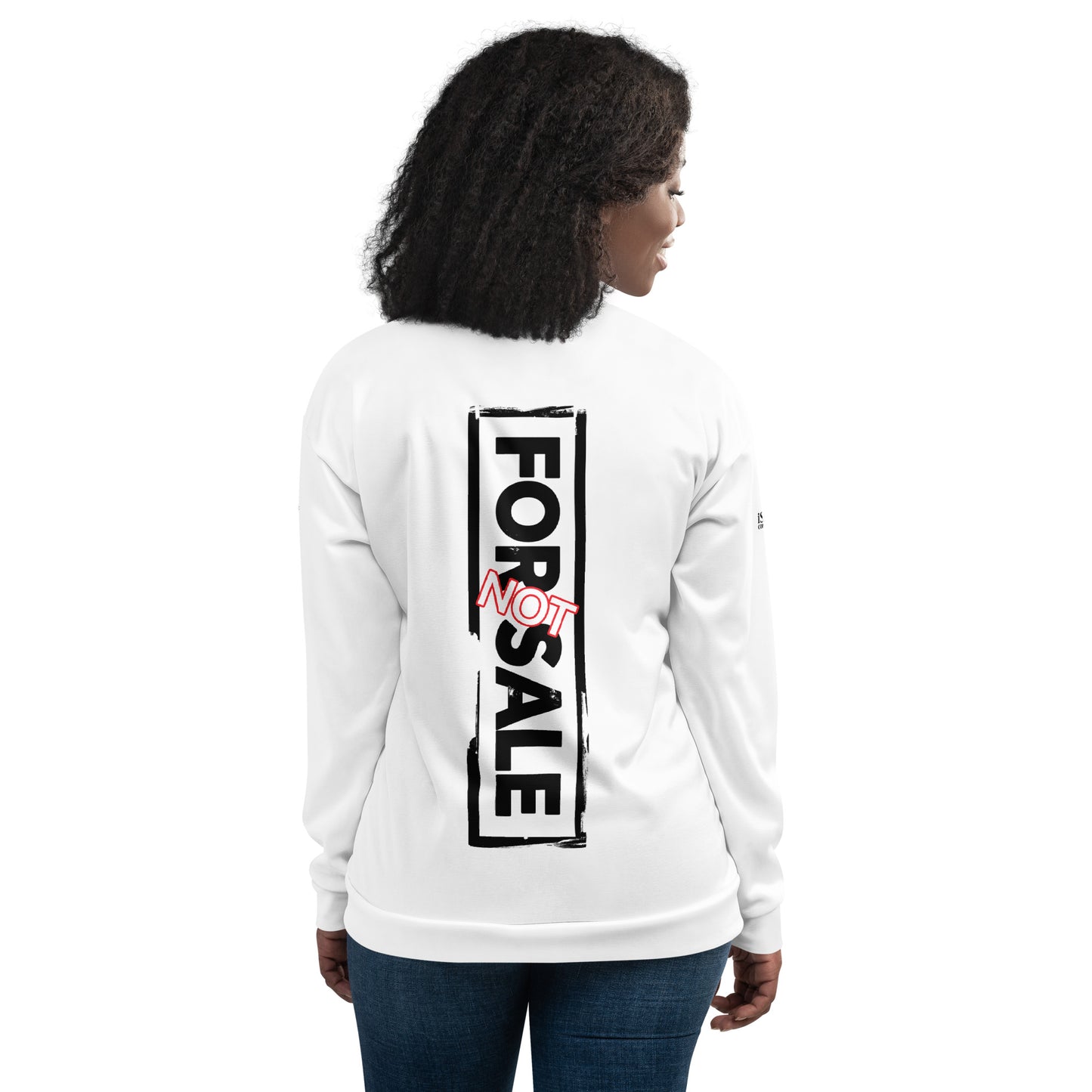 Not For Sale Black Stamp - Unisex Bomber Jacket - iSAW Company
