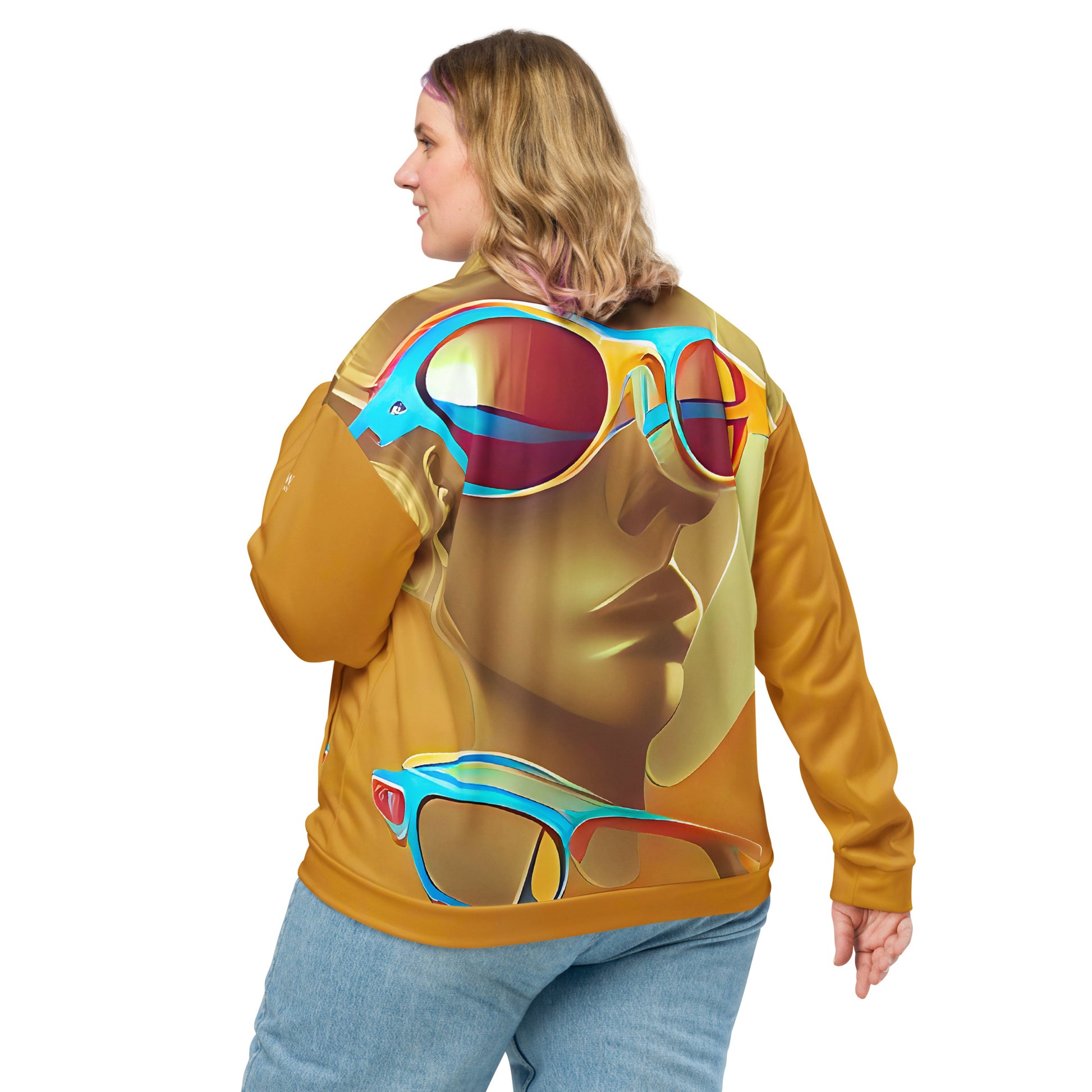 Retro Cool Orange - Womens Bomber Jacket - iSAW Company