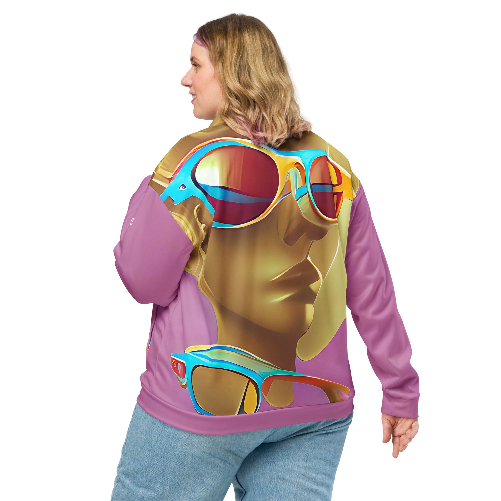 Retro Cool Pink - Womens Bomber Jacket - iSAW Company