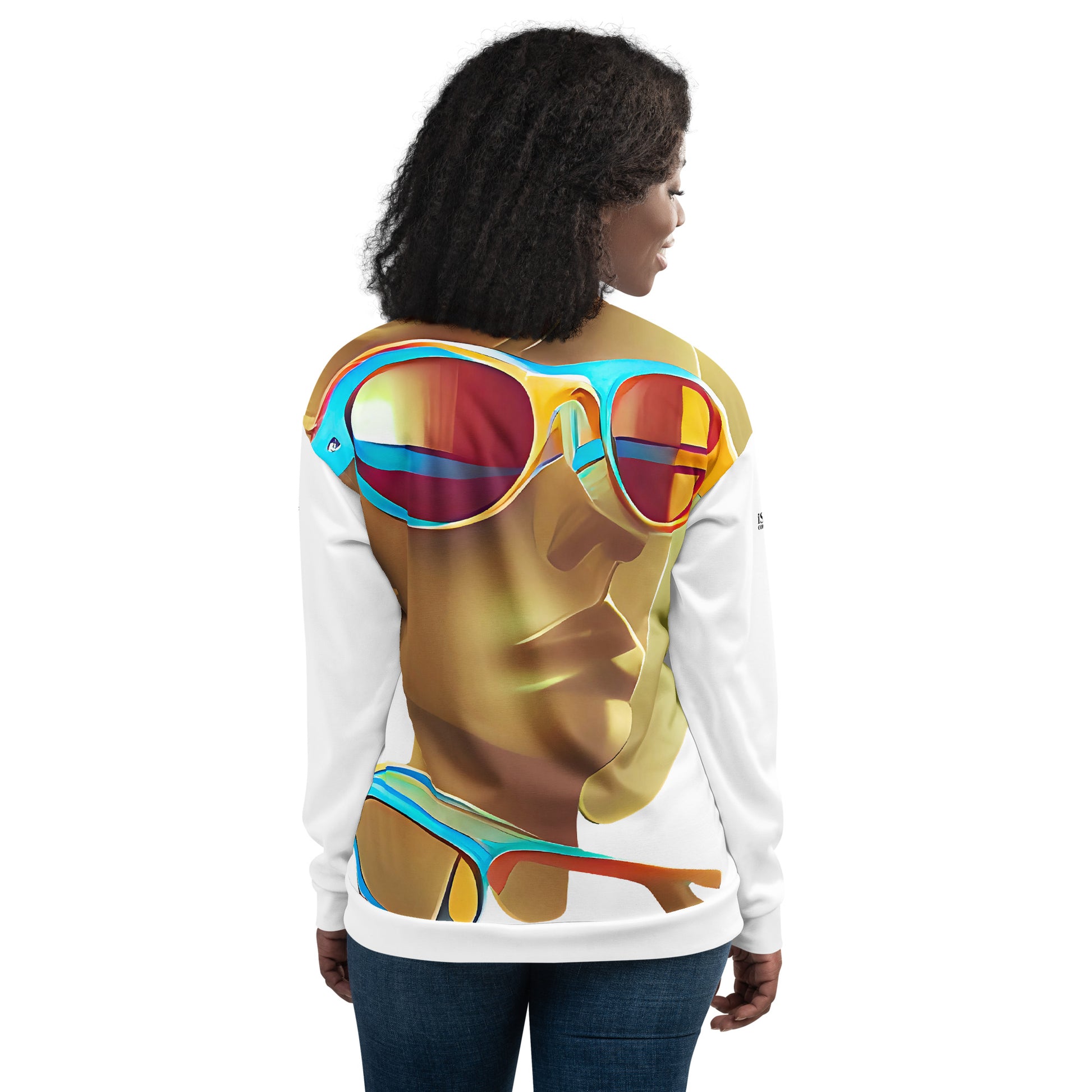 Retro Cool White - Womens Bomber Jacket - iSAW Company