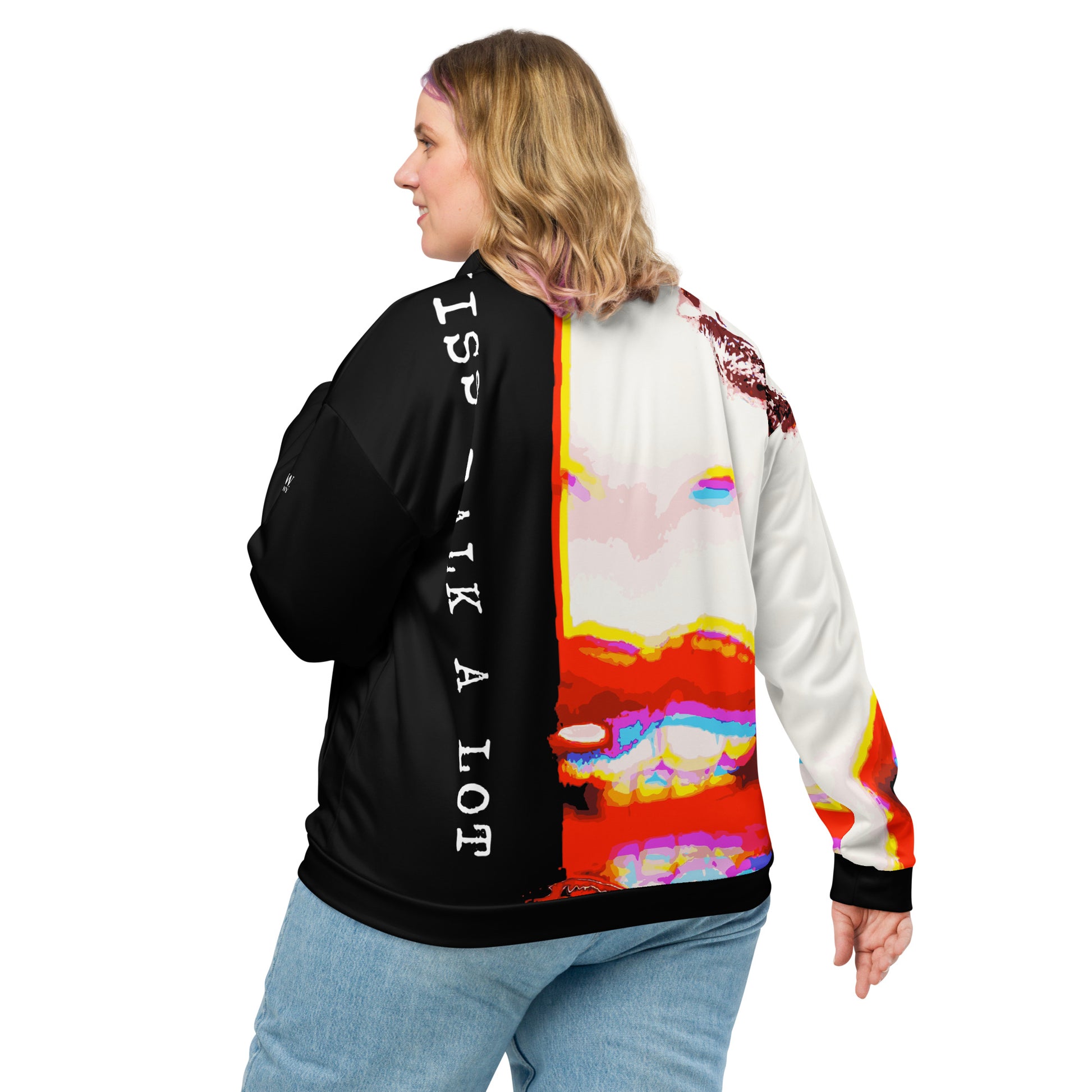 Miss Talk A Lot - Womens Bomber Jacket - iSAW Company