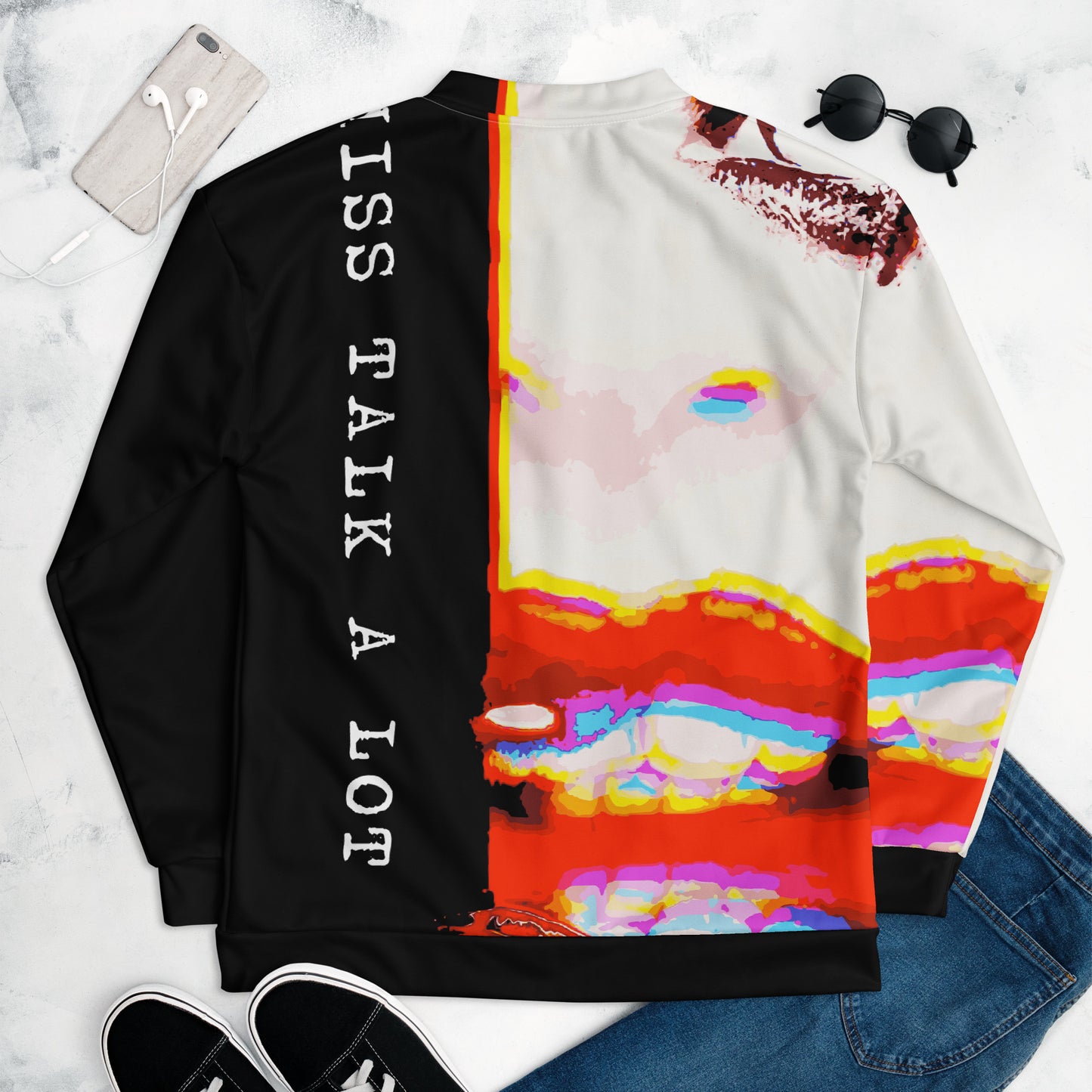 Miss Talk A Lot - Womens Bomber Jacket - iSAW Company