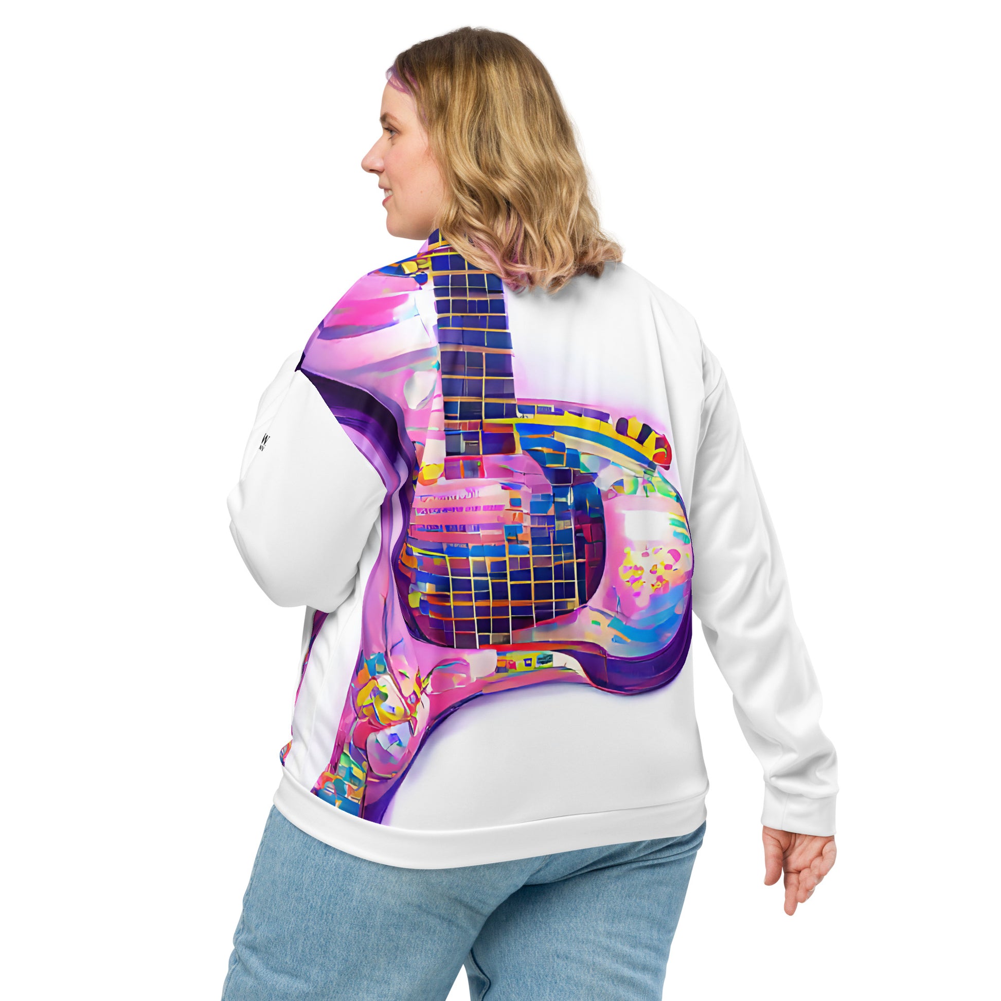 Hippie Guitar - Womens Bomber Jacket - iSAW Company
