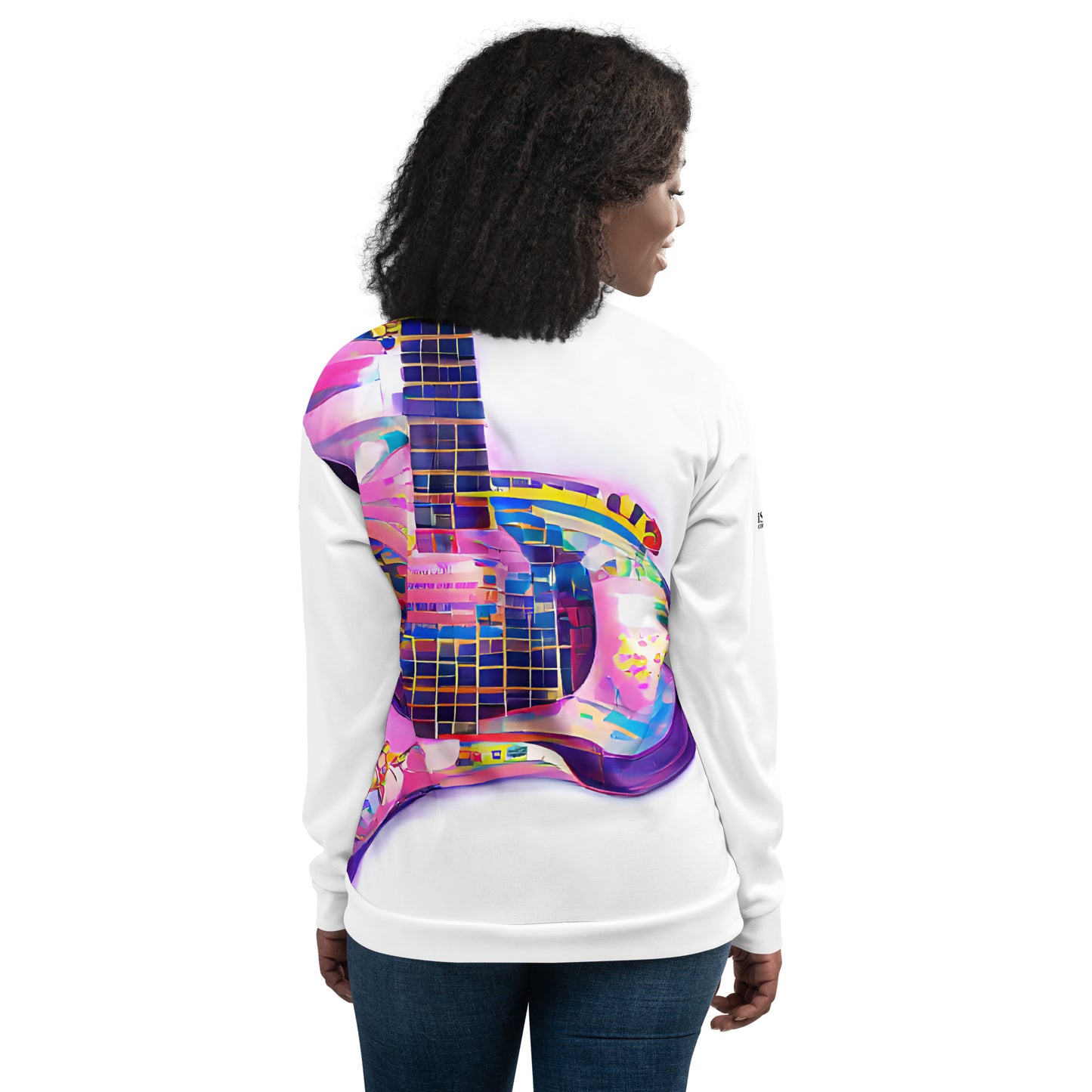 Hippie Guitar - Womens Bomber Jacket - iSAW Company