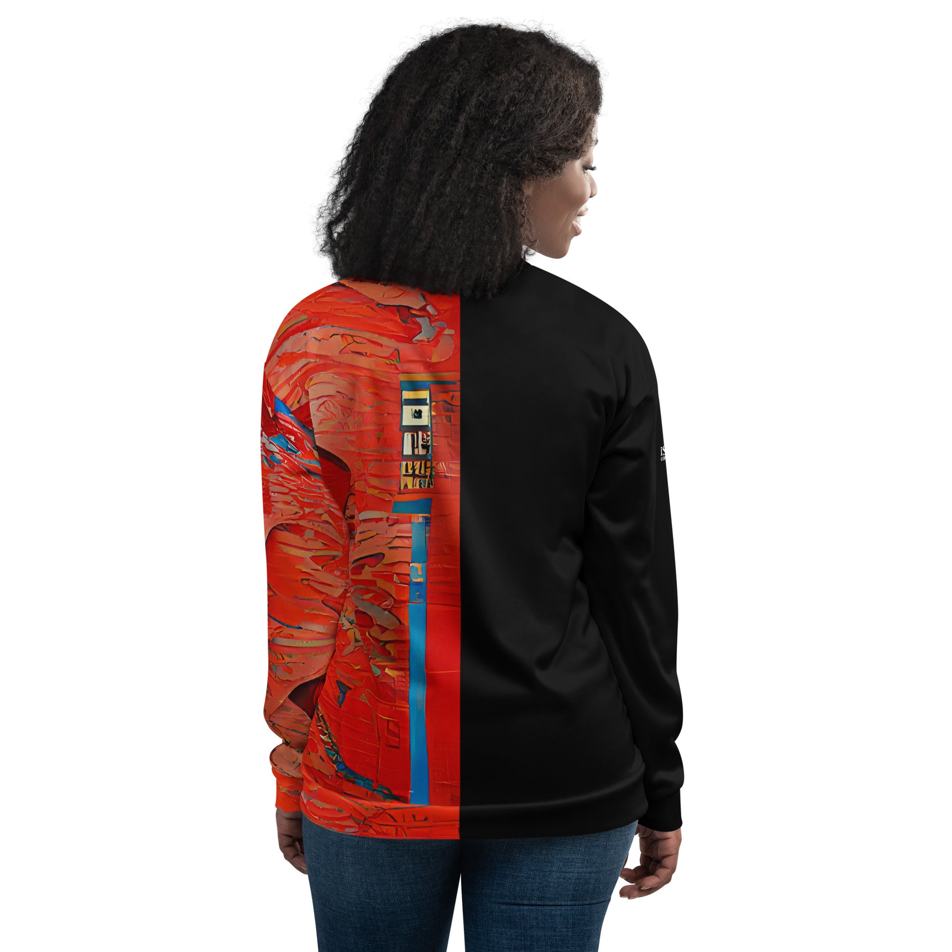 Half Black Half Hónghǎi - Unisex Bomber Jacket - iSAW Company
