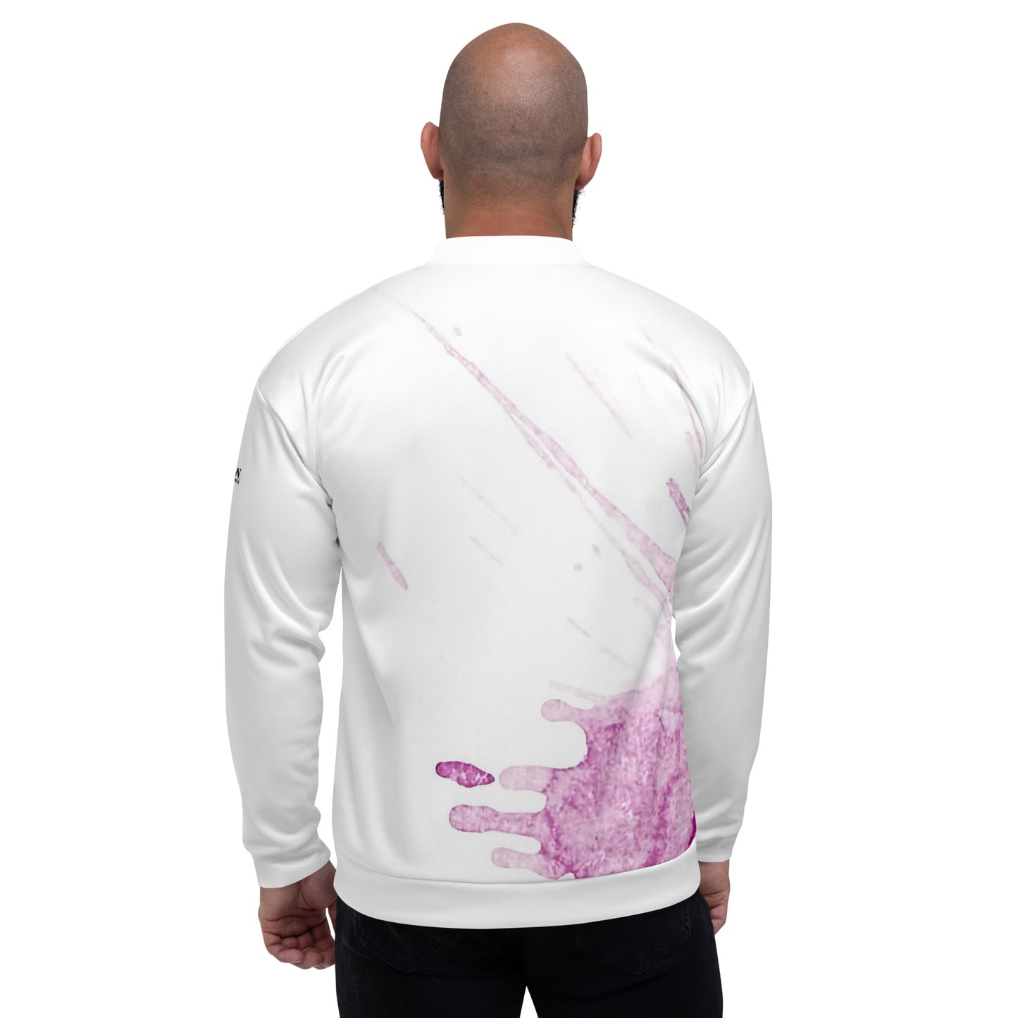 Watercolour Pink Splash - Unisex Bomber Jacket - iSAW Company