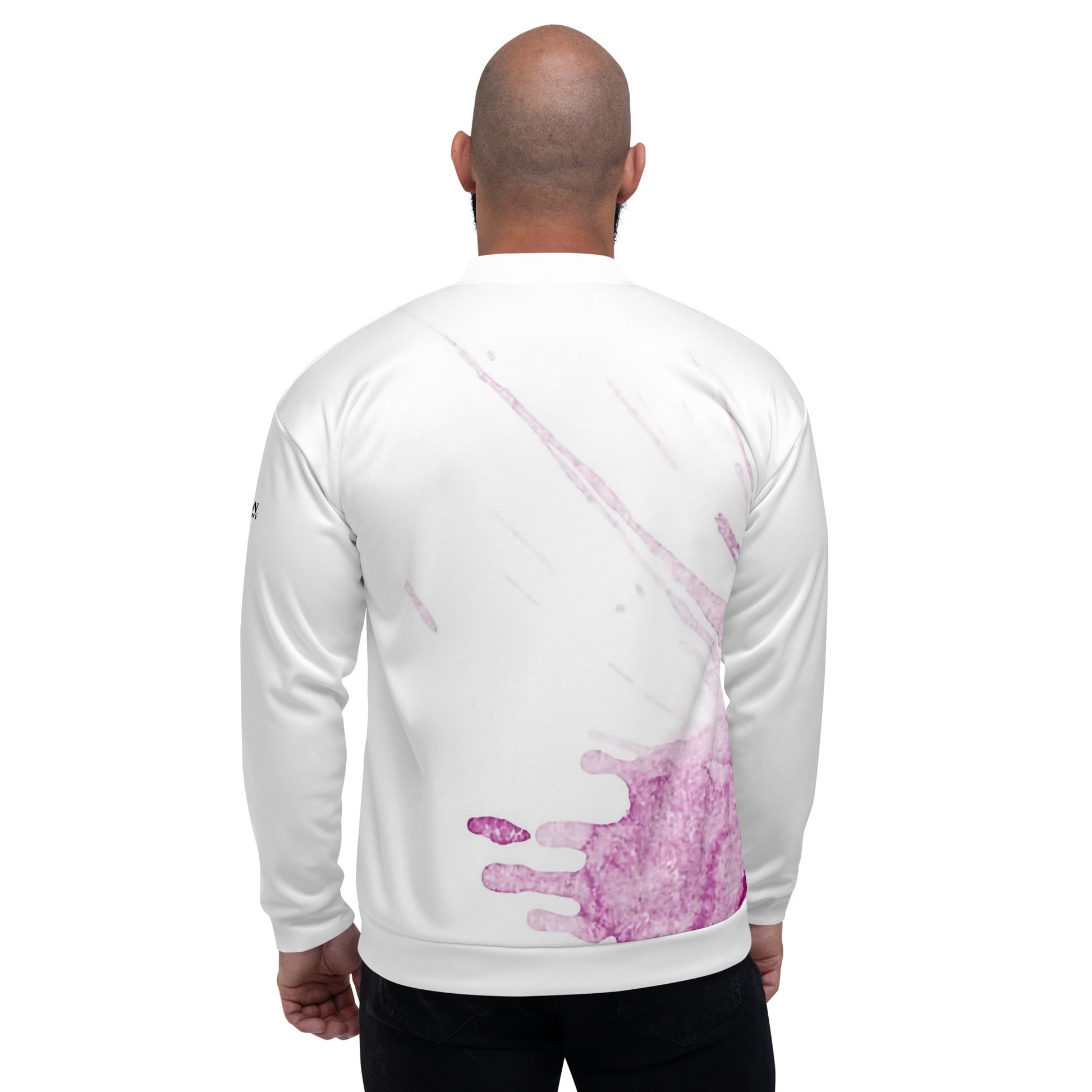 Watercolour Pink Splash - Unisex Bomber Jacket - iSAW Company