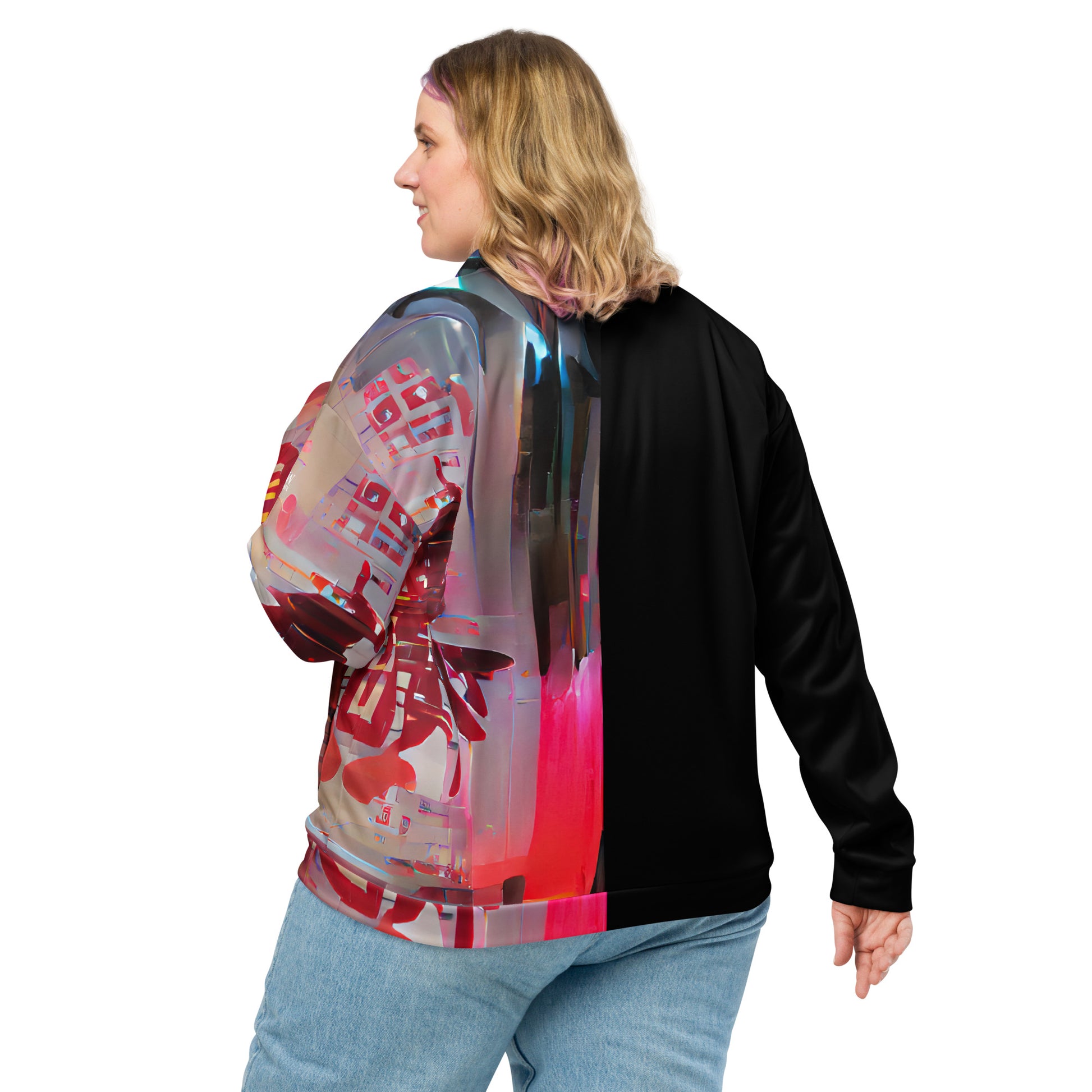 Half Black Half Báijiǔ - Unisex Bomber Jacket - iSAW Company