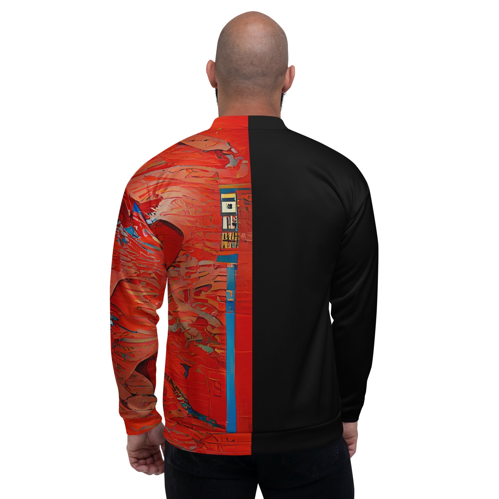 Half Black Half Hónghǎi - Unisex Bomber Jacket - iSAW Company