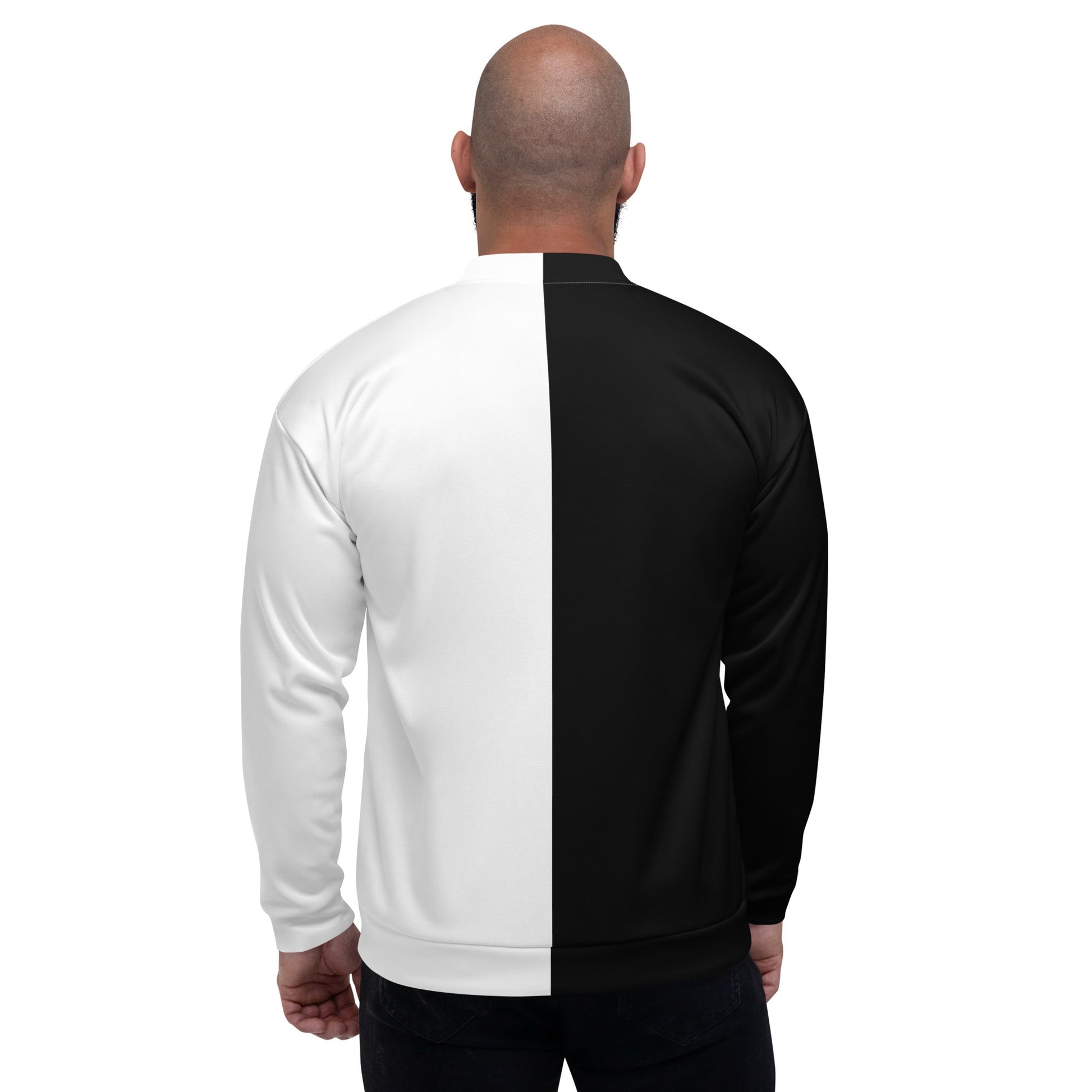 Half Black Half White - Unisex Bomber Jacket - iSAW Company