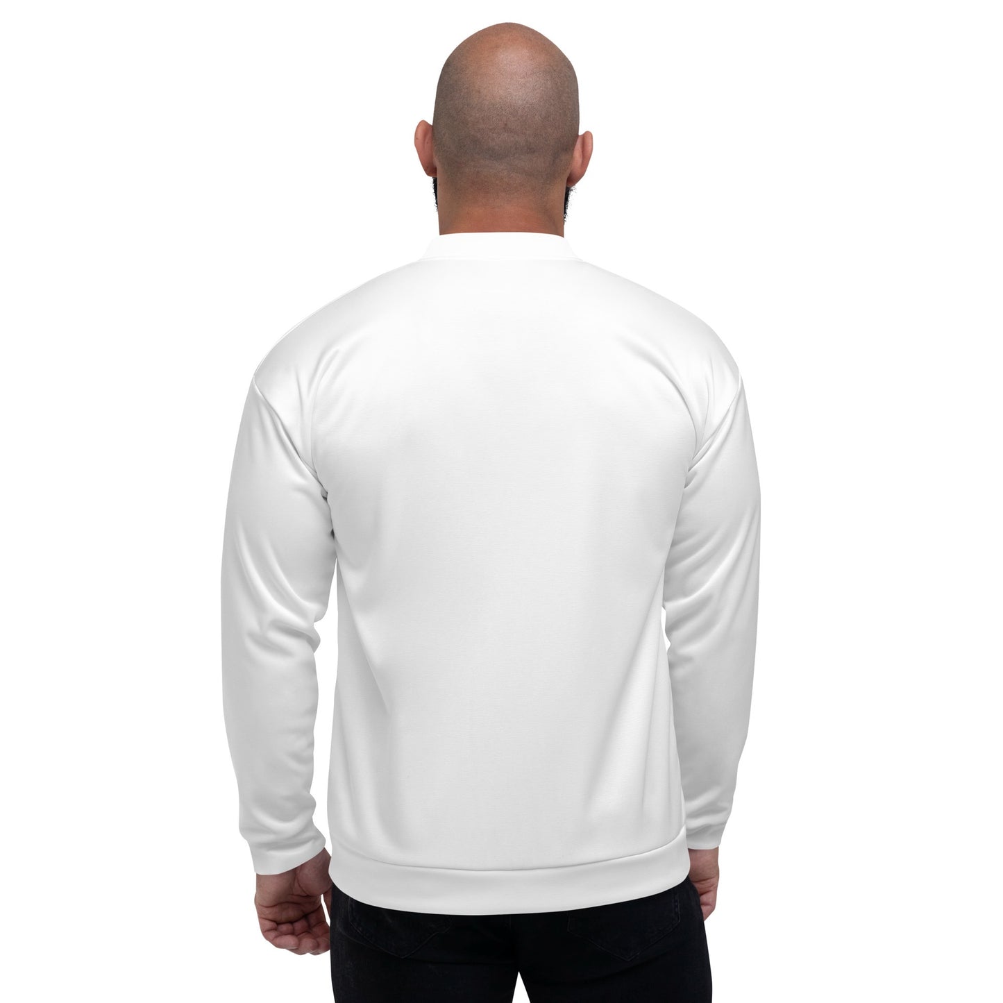 iSAW Unisex White Bomber Jacket - iSAW Company