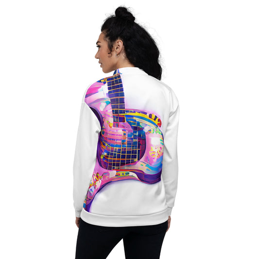 Hippie Guitar - Womens Bomber Jacket - iSAW Company