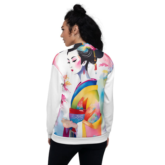 Geisha Girl - Womens Bomber Jacket - iSAW Company