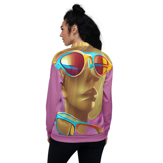 Retro Cool Pink - Womens Bomber Jacket - iSAW Company