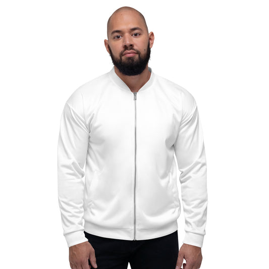 iSAW Unisex White Bomber Jacket - iSAW Company