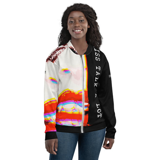 Miss Talk A Lot - Womens Bomber Jacket - iSAW Company