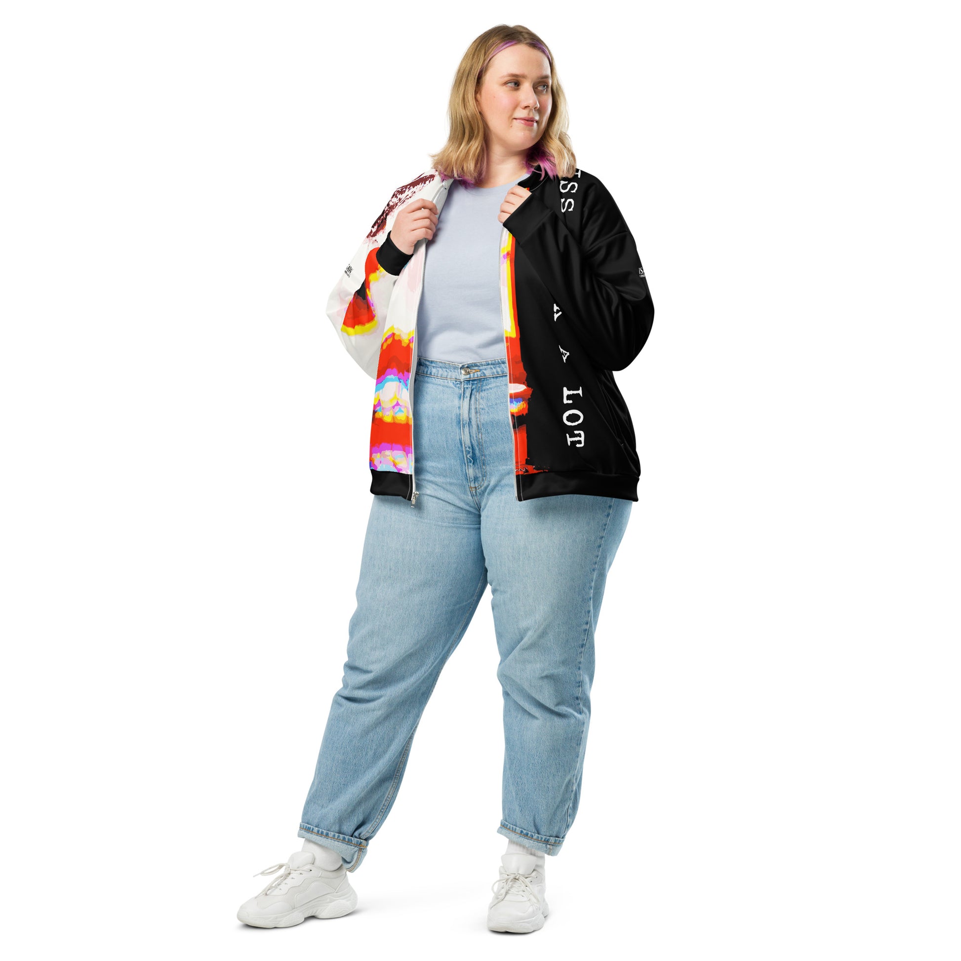 Miss Talk A Lot - Womens Bomber Jacket - iSAW Company