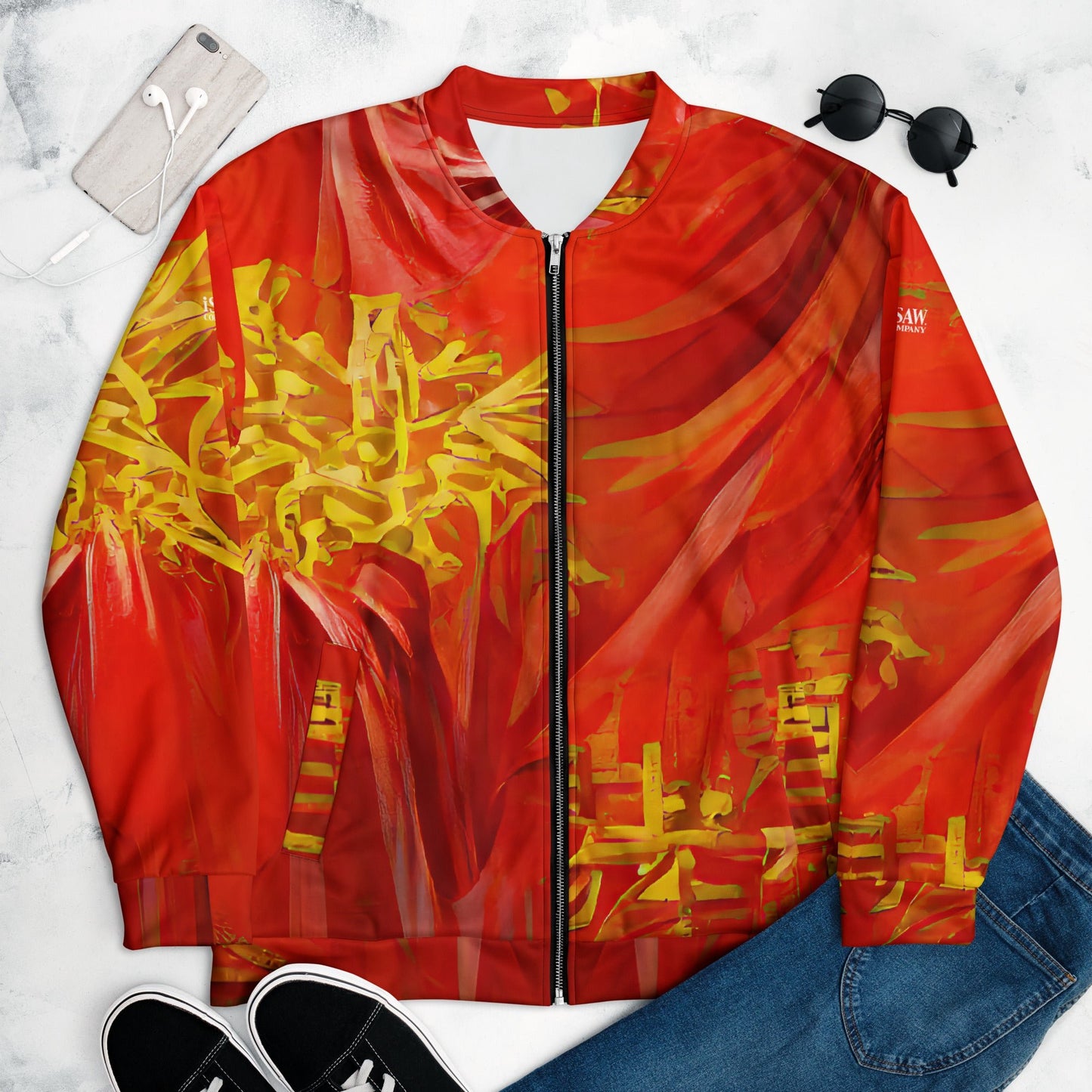 Qízhì - Unisex Bomber Jacket - iSAW Company