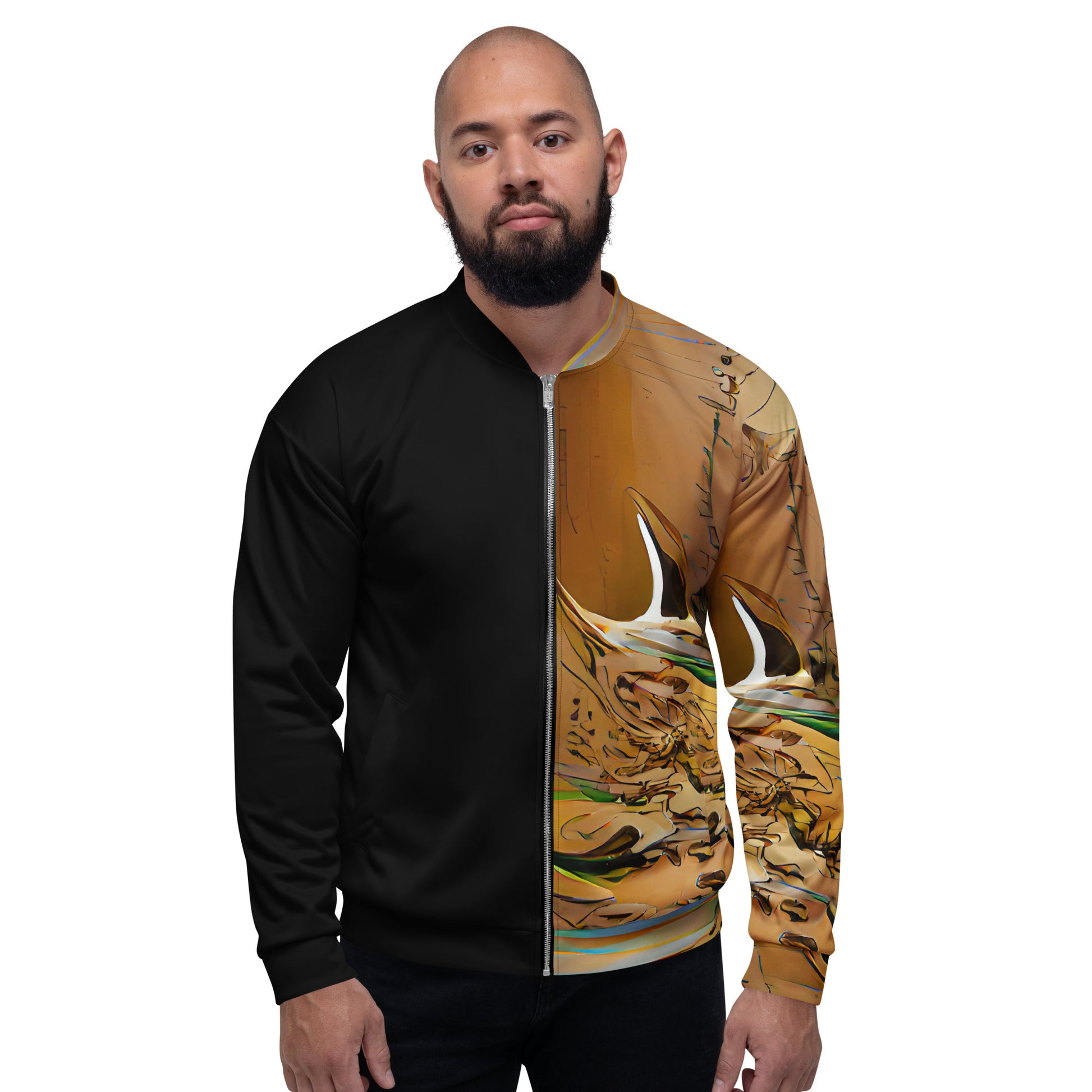 Half Black Half Gāolàng - Unisex Bomber Jacket - iSAW Company