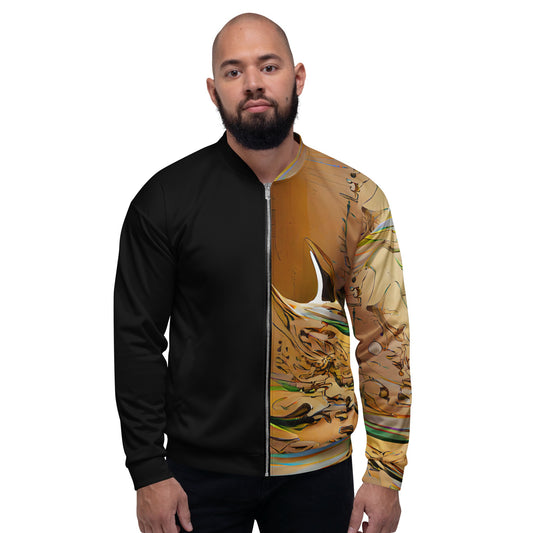 Half Black Half Gāolàng - Unisex Bomber Jacket - iSAW Company