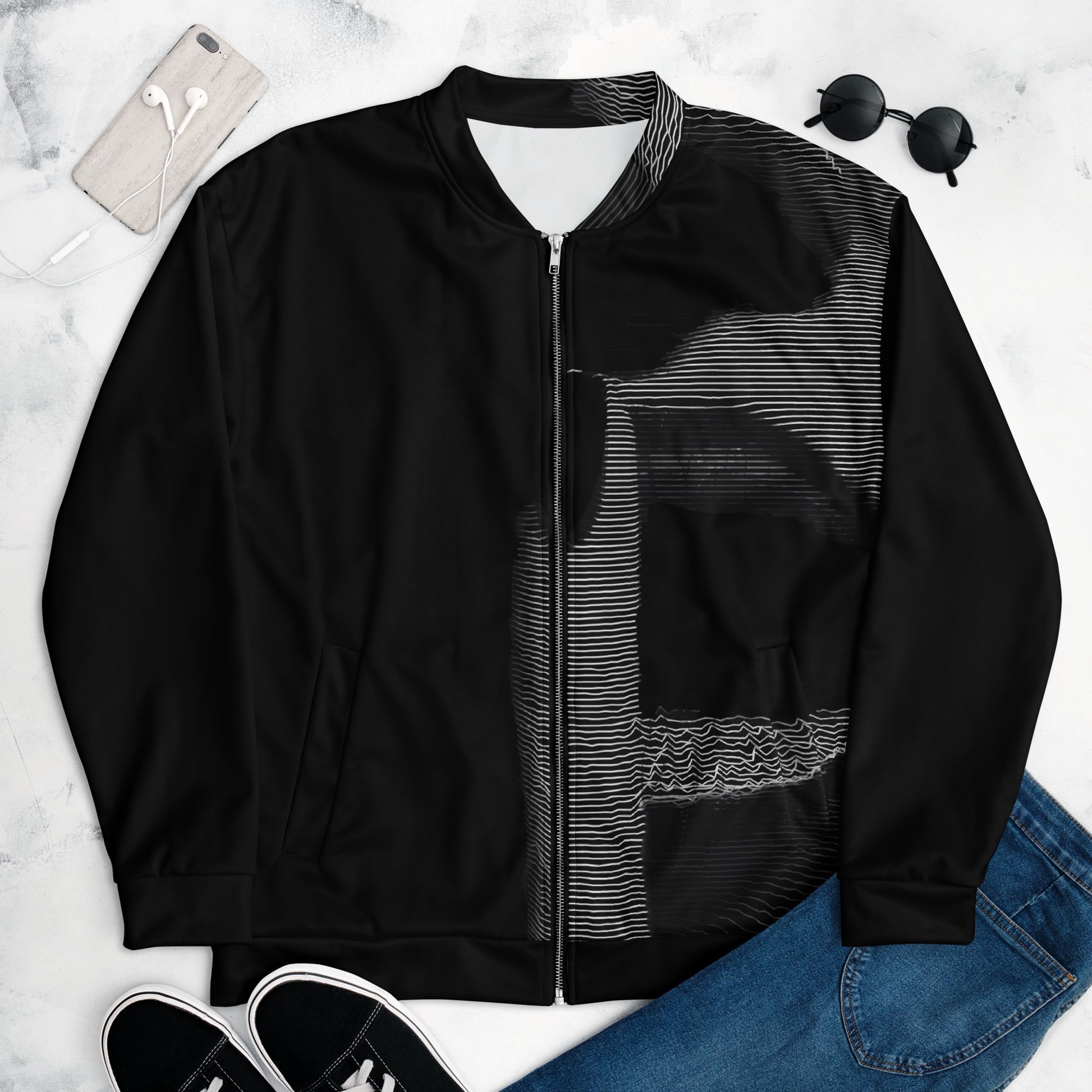 Shhh! - Womens Bomber Jacket - iSAW Company