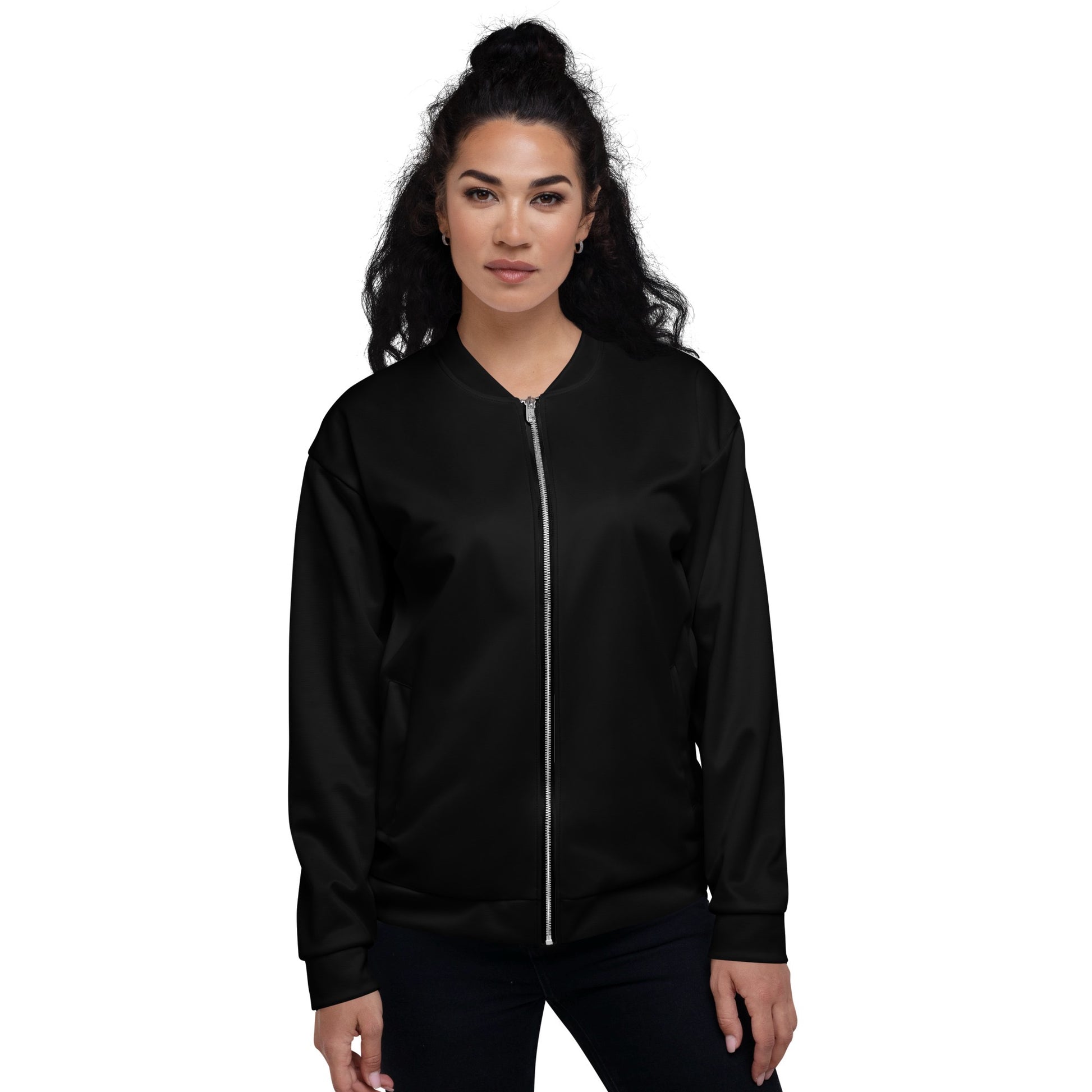 iSAW Unisex Black Bomber Jacket - iSAW Company