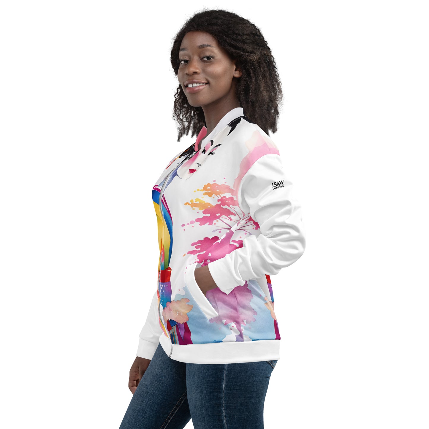 Geisha Girl - Womens Bomber Jacket - iSAW Company
