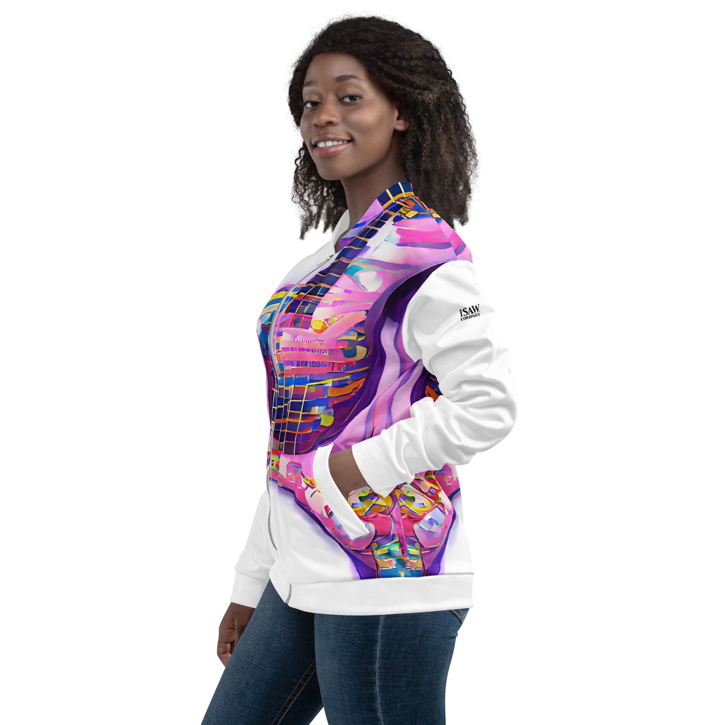Hippie Guitar - Womens Bomber Jacket - iSAW Company