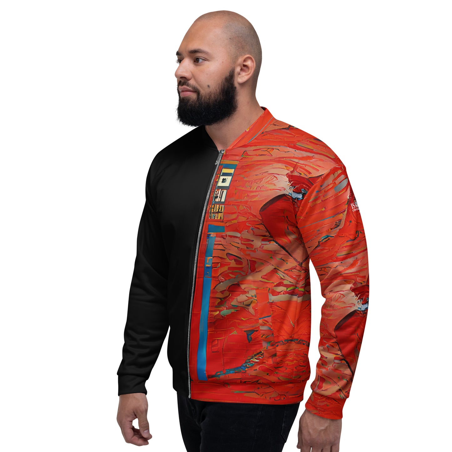 Half Black Half Hónghǎi - Unisex Bomber Jacket - iSAW Company