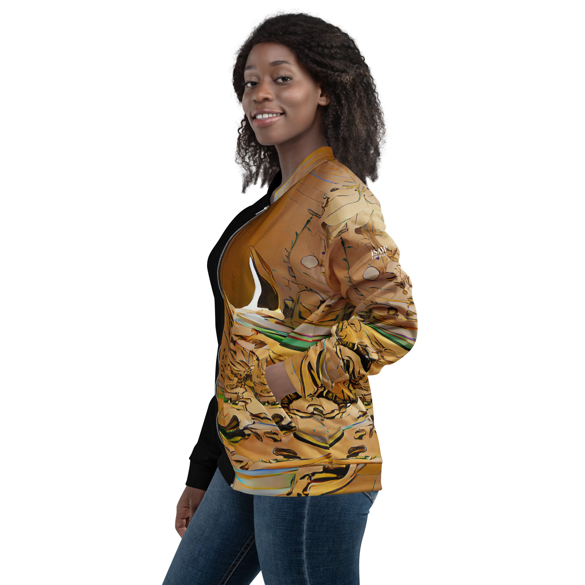 Half Black Half Gāolàng - Unisex Bomber Jacket - iSAW Company