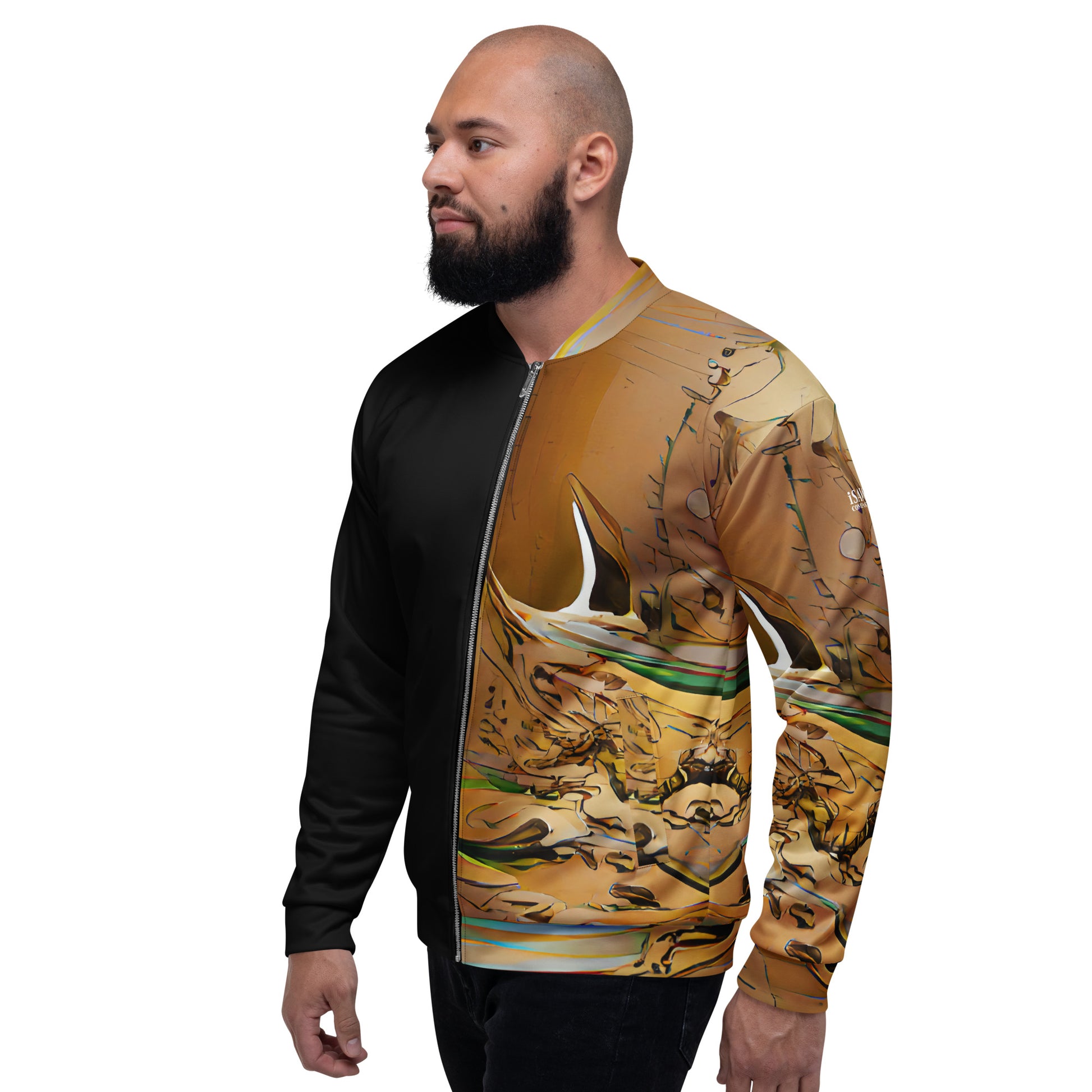 Half Black Half Gāolàng - Unisex Bomber Jacket - iSAW Company