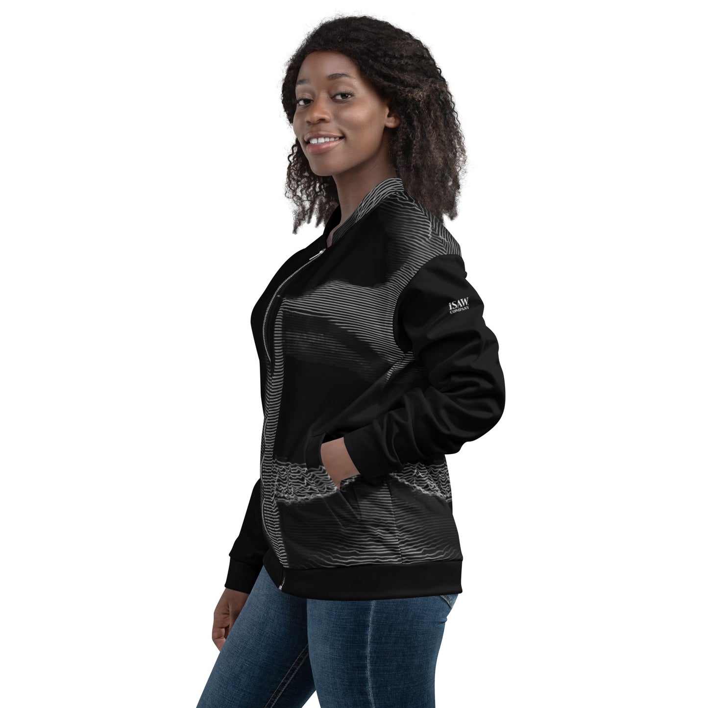 Shhh! - Womens Bomber Jacket - iSAW Company
