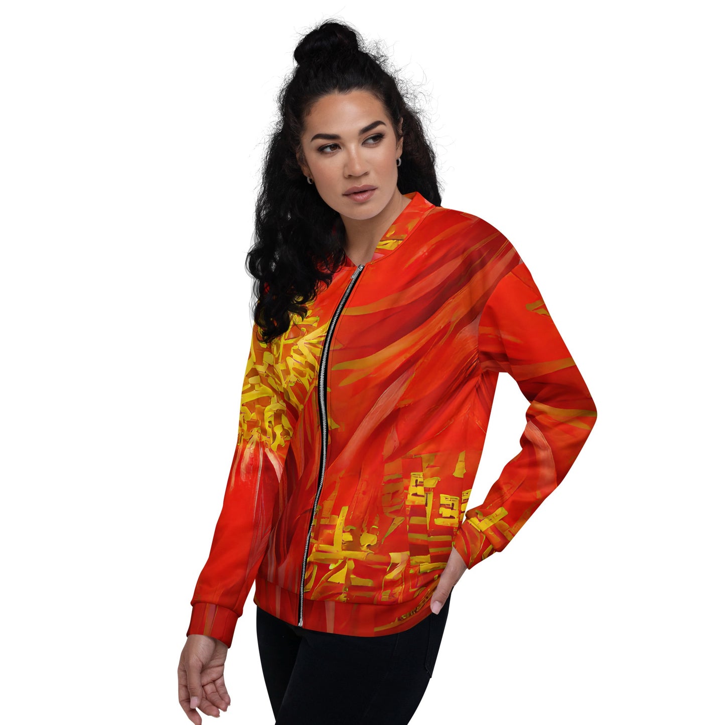 Qízhì - Unisex Bomber Jacket - iSAW Company