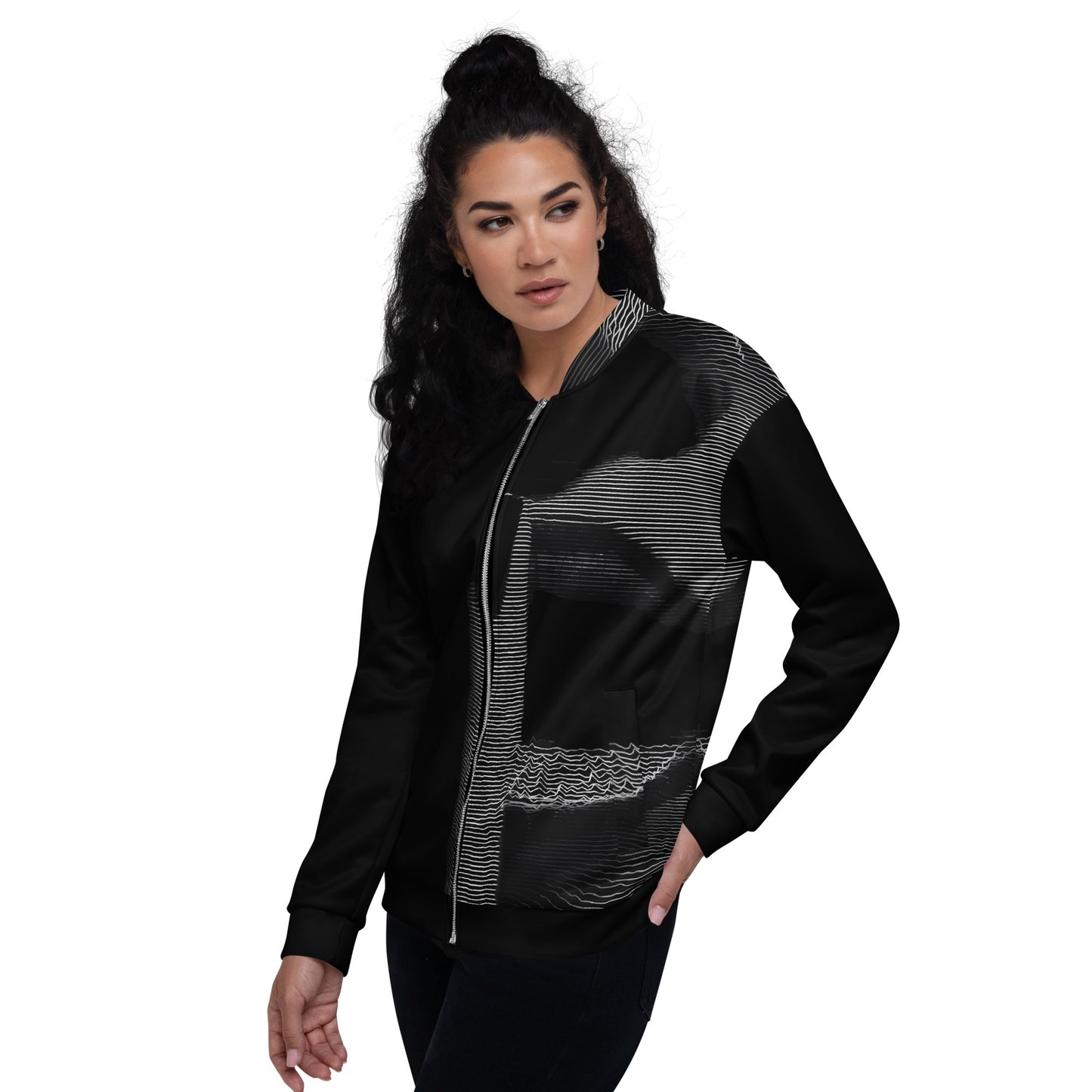 Shhh! - Womens Bomber Jacket - iSAW Company