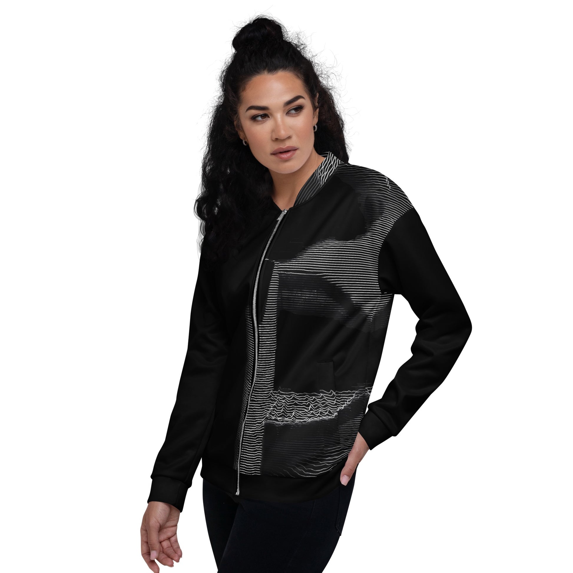 Shhh! - Womens Bomber Jacket - iSAW Company