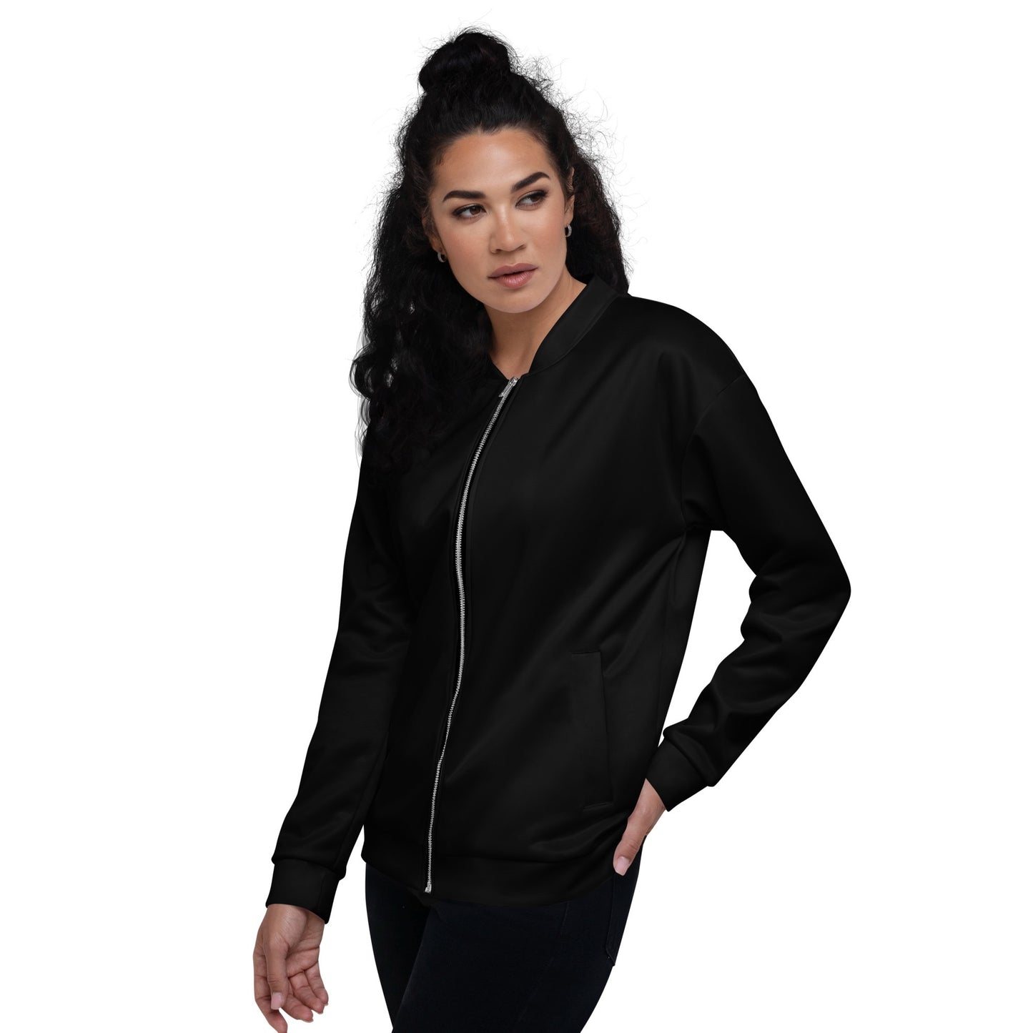 iSAW Unisex Black Bomber Jacket - iSAW Company