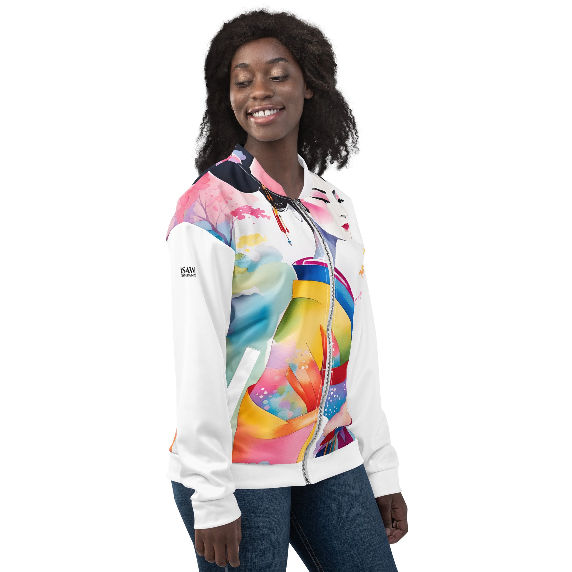 Geisha Girl - Womens Bomber Jacket - iSAW Company