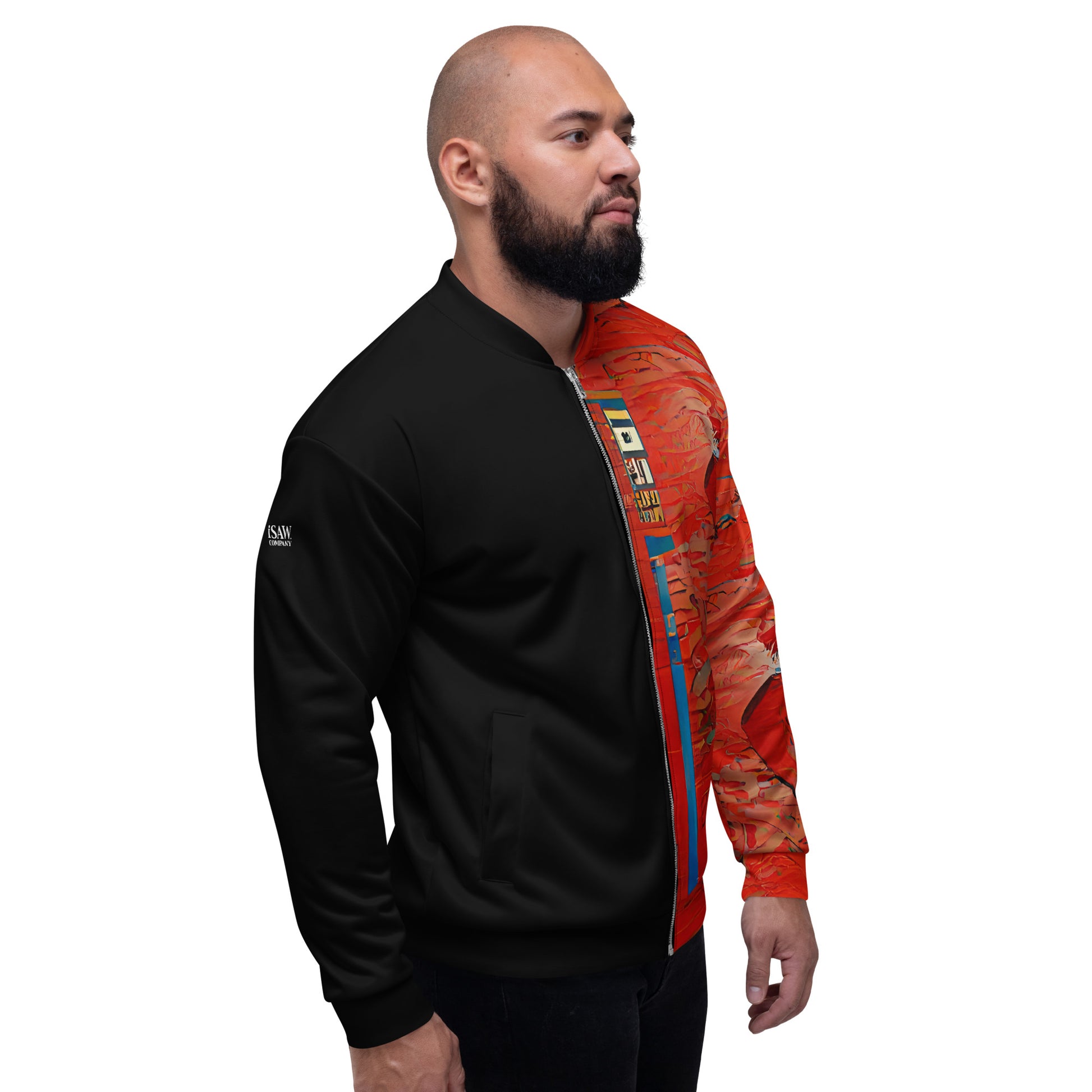 Half Black Half Hónghǎi - Unisex Bomber Jacket - iSAW Company