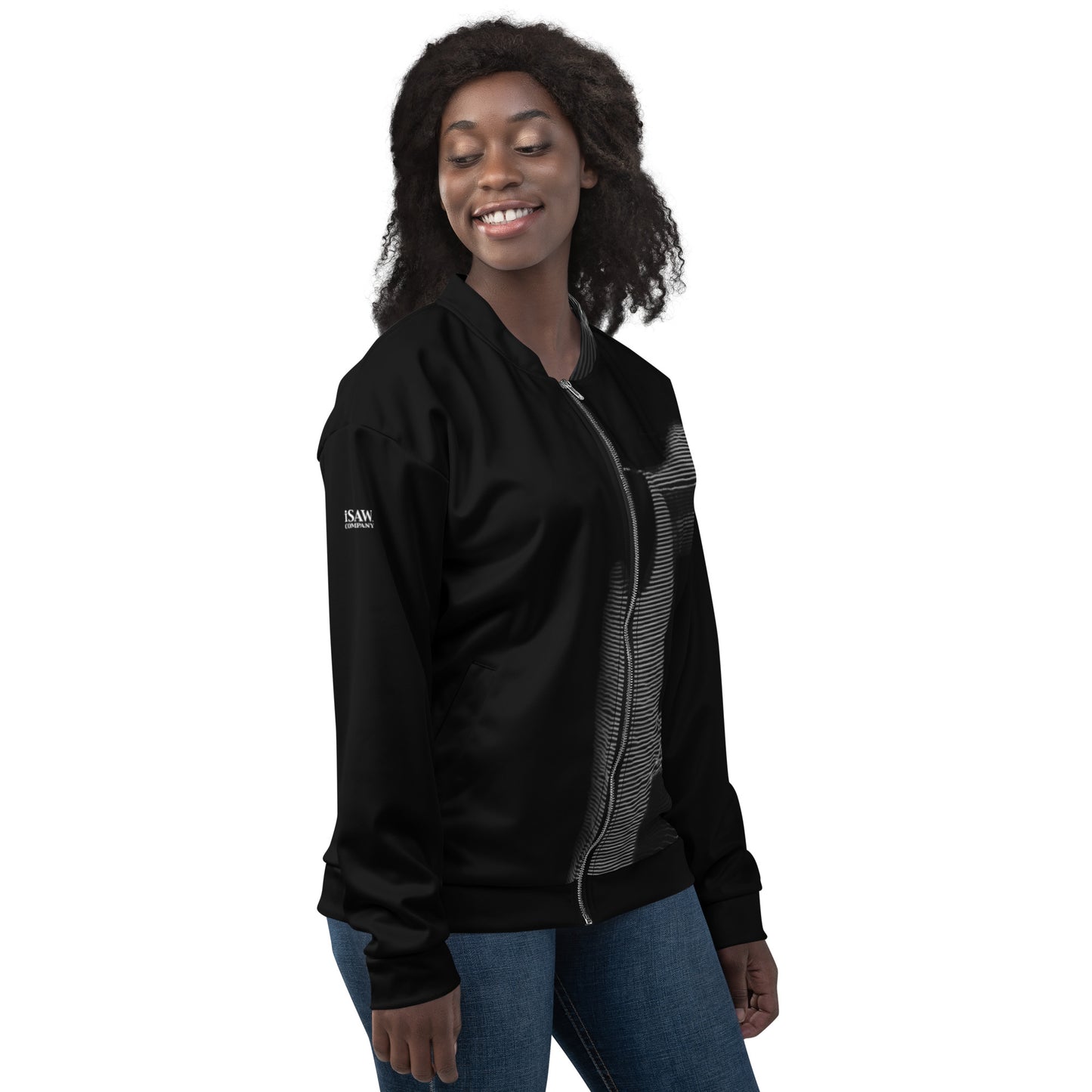 Shhh! - Womens Bomber Jacket - iSAW Company