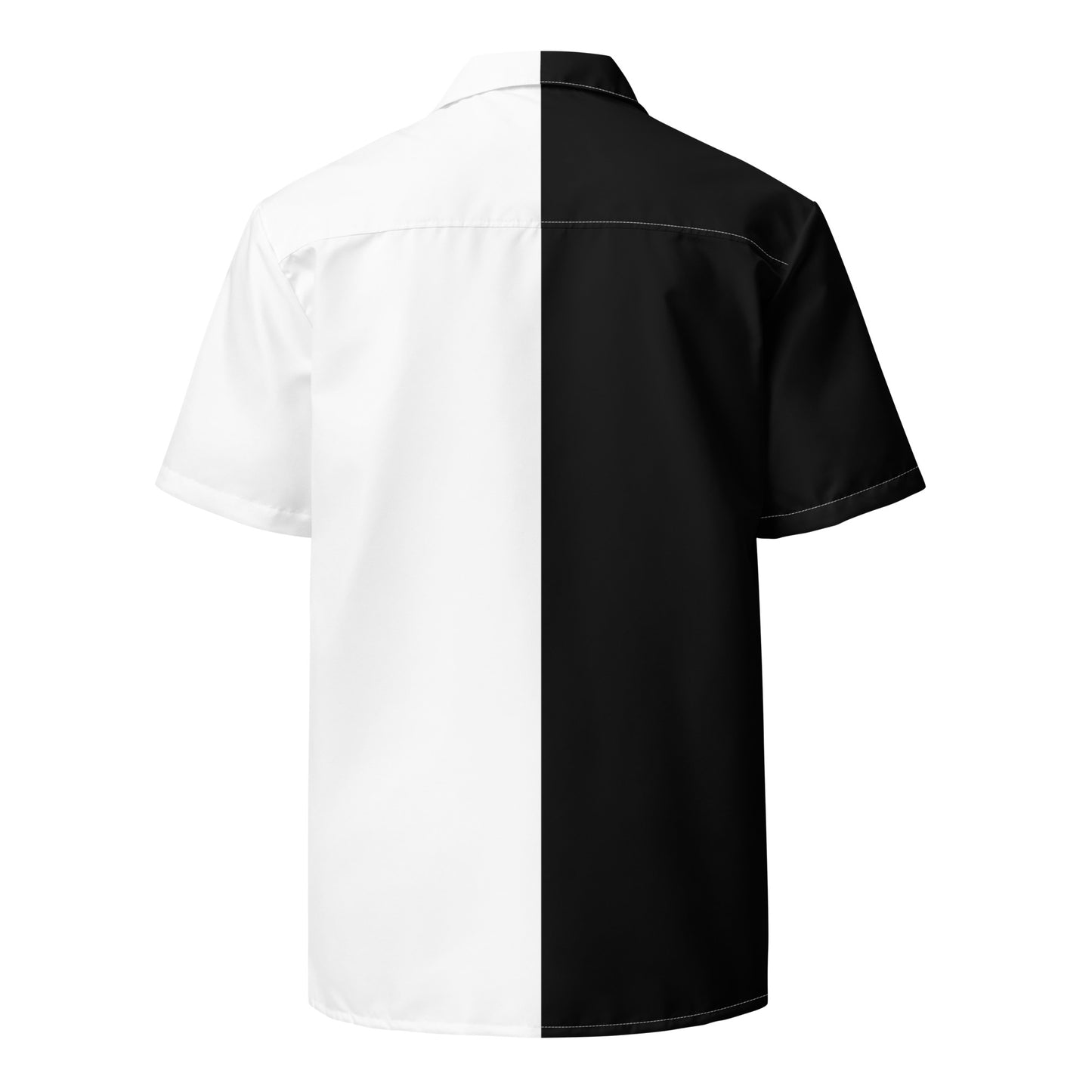 Half Black Half White - Unisex Button Shirt - iSAW Company