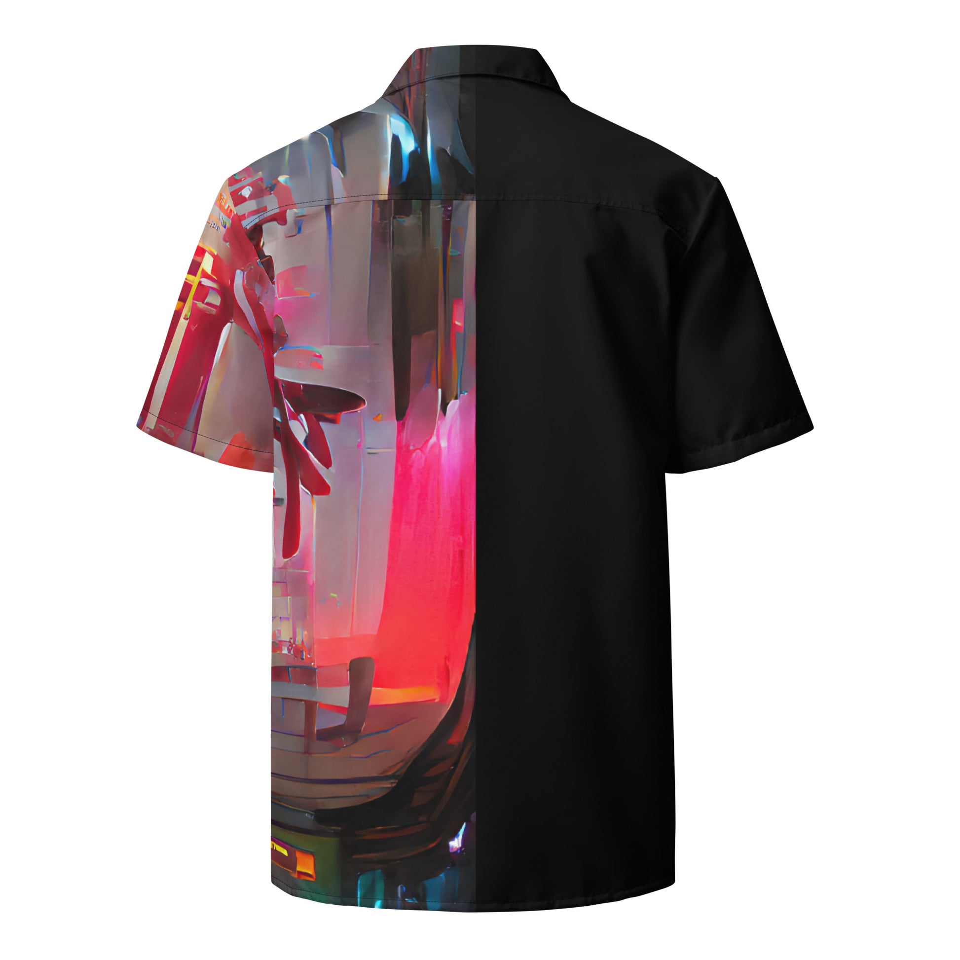 Half Black Half Báijiǔ - Unisex Button Shirt - iSAW Company