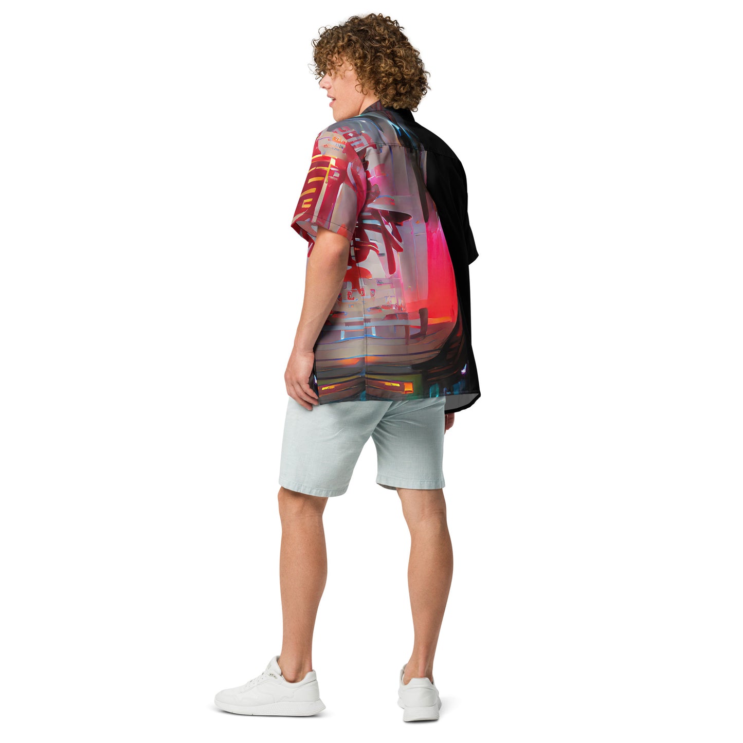 Half Black Half Báijiǔ - Unisex Button Shirt - iSAW Company