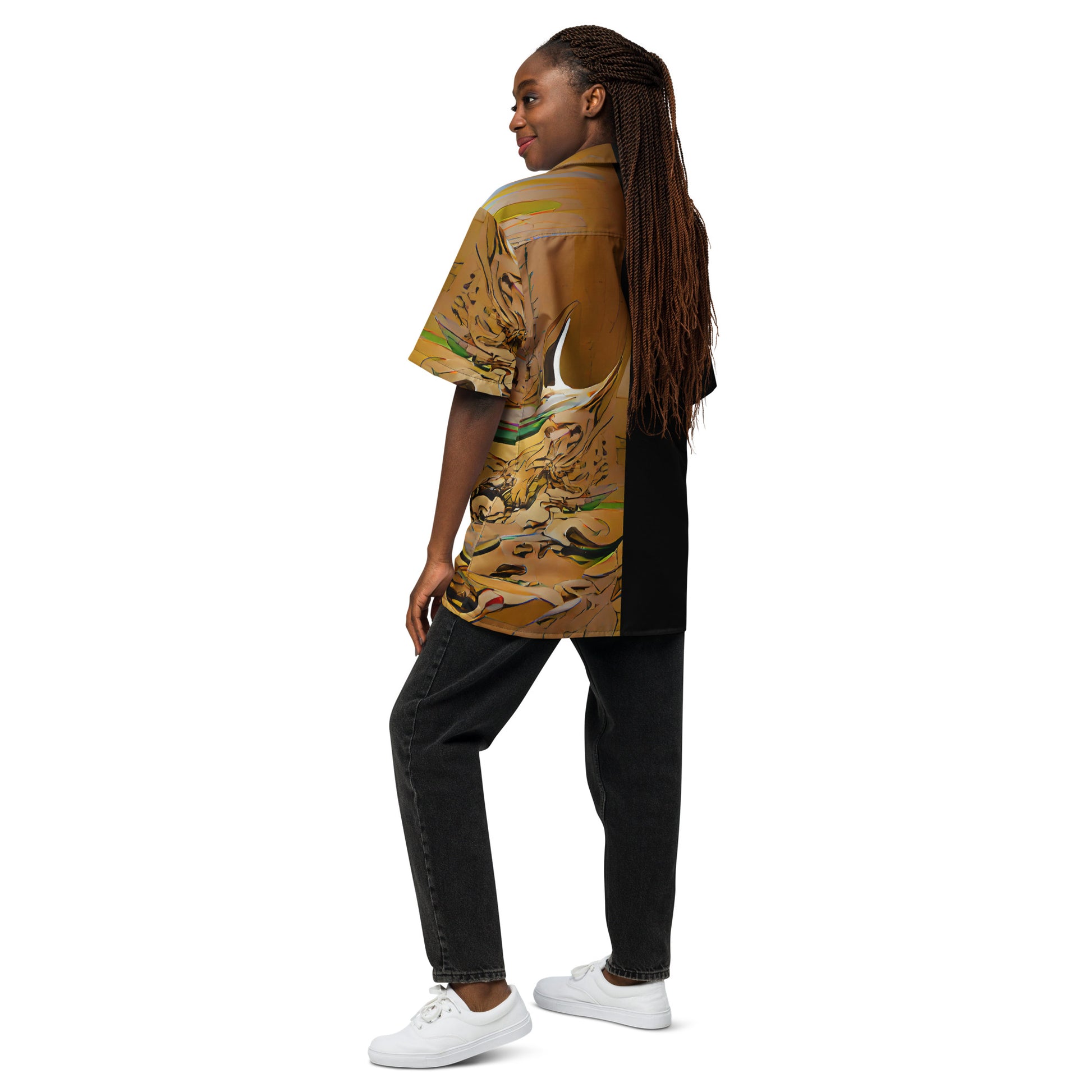 Half Black Half Gāolàng - Unisex Button Shirt - iSAW Company